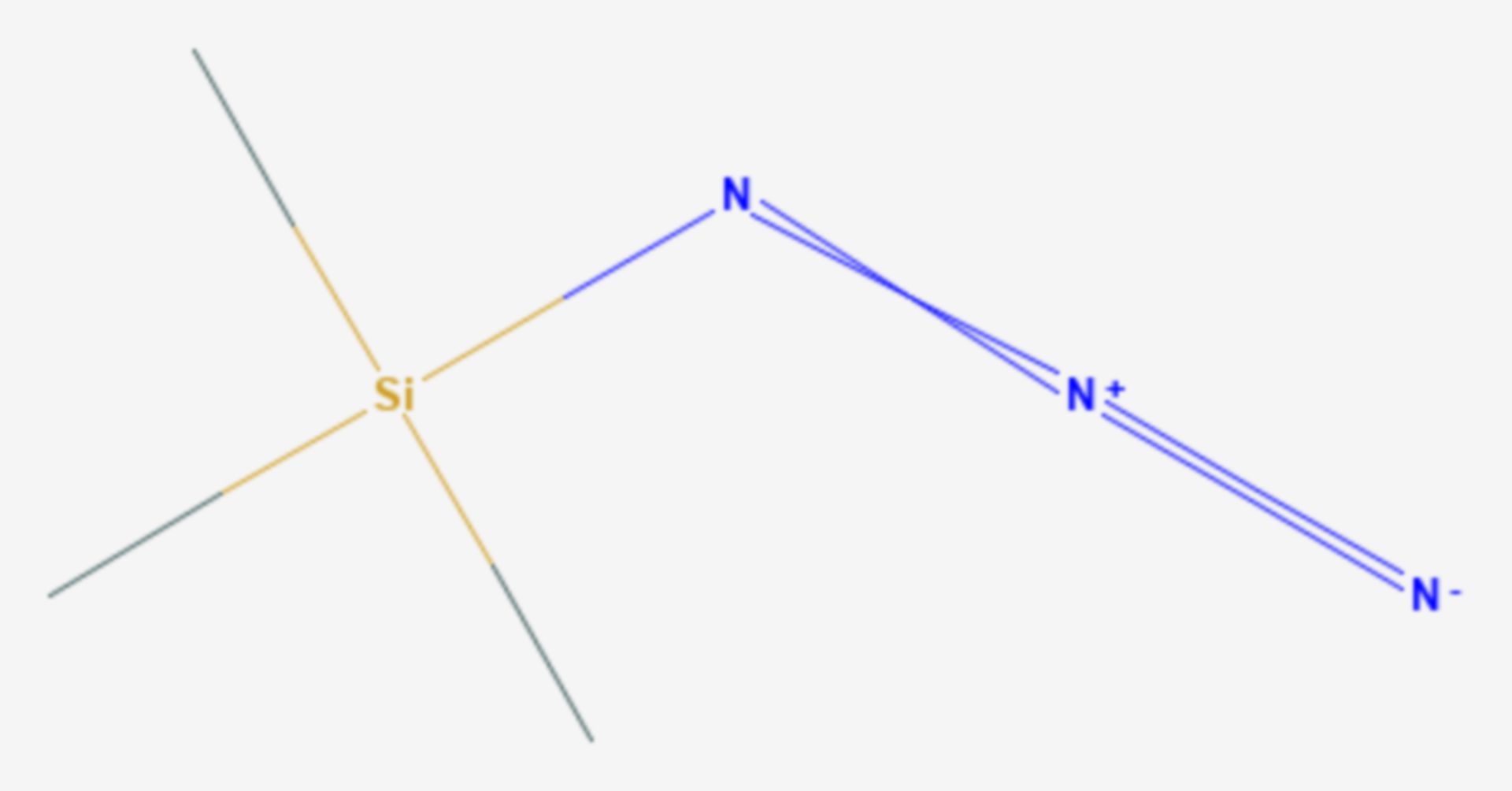 Trimethylsilylazid (Strukturformel)
