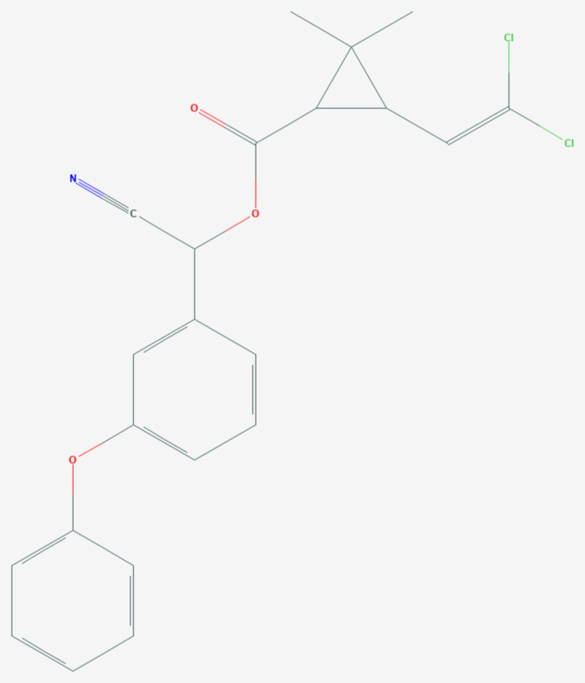 Cypermethrin (Strukturformel)