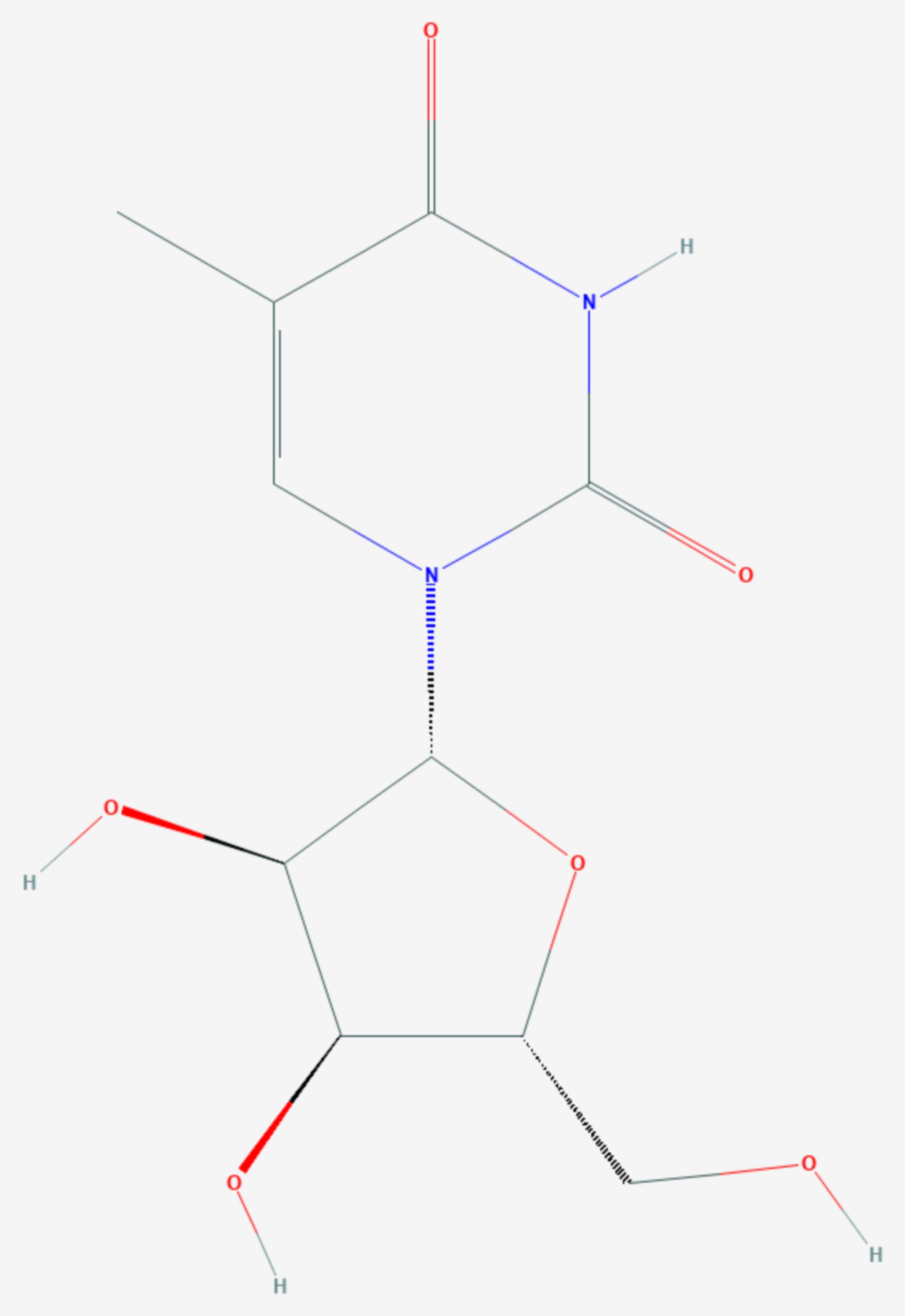 Ribothymidin (Strukturformel)