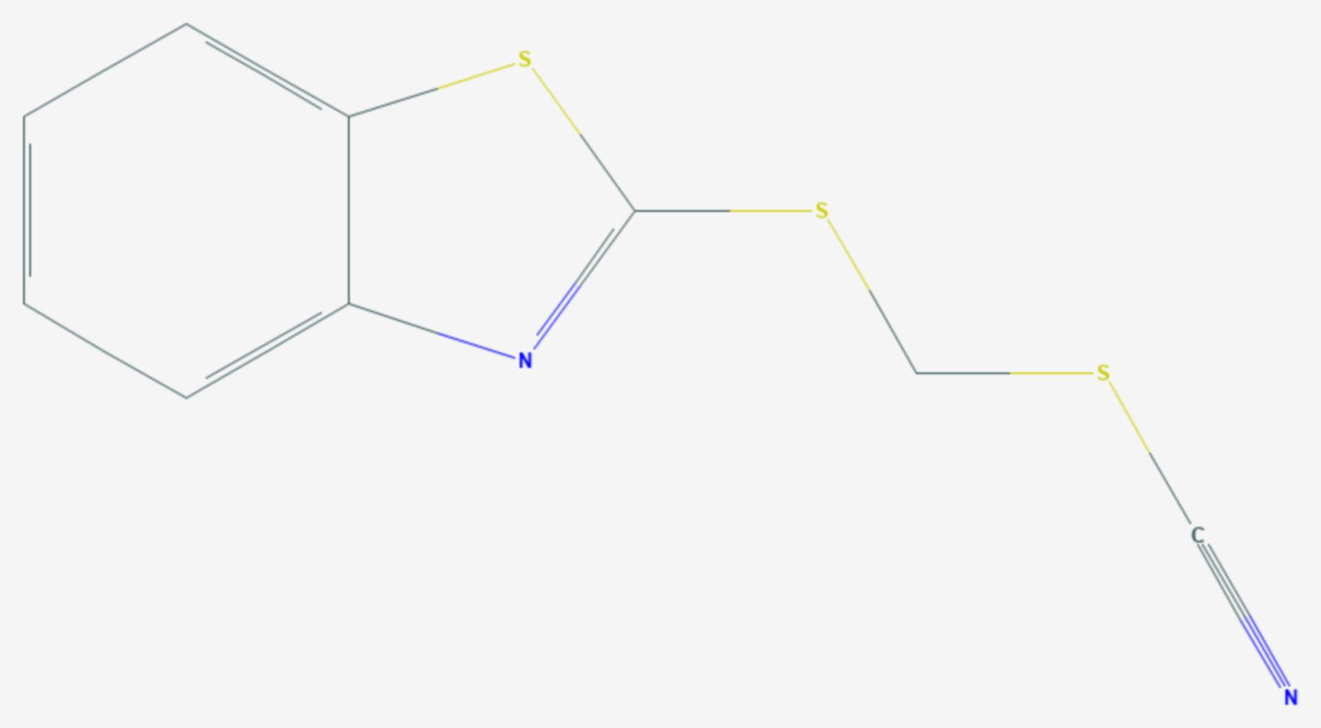 (Benzothiazol-2-ylthio)methylthiocyanat (Strukturformel)