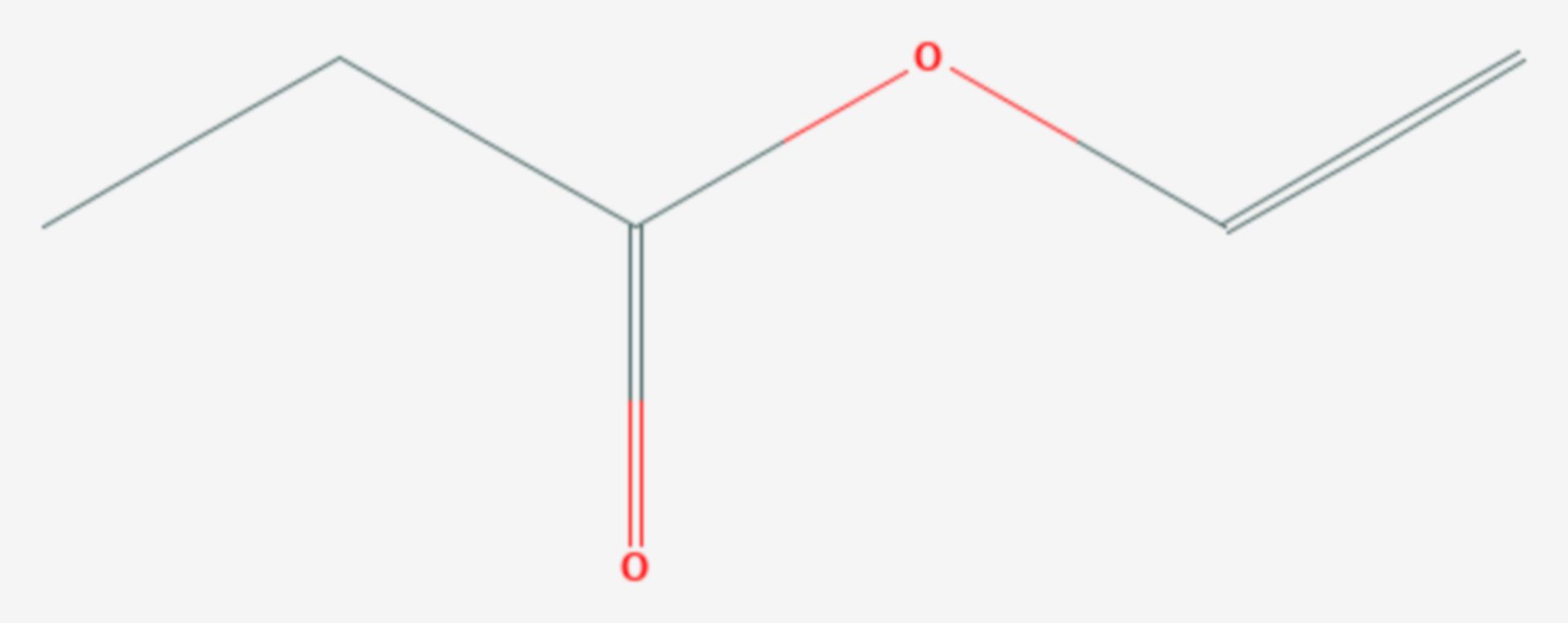 Propionsäurevinylester (Strukturformel)