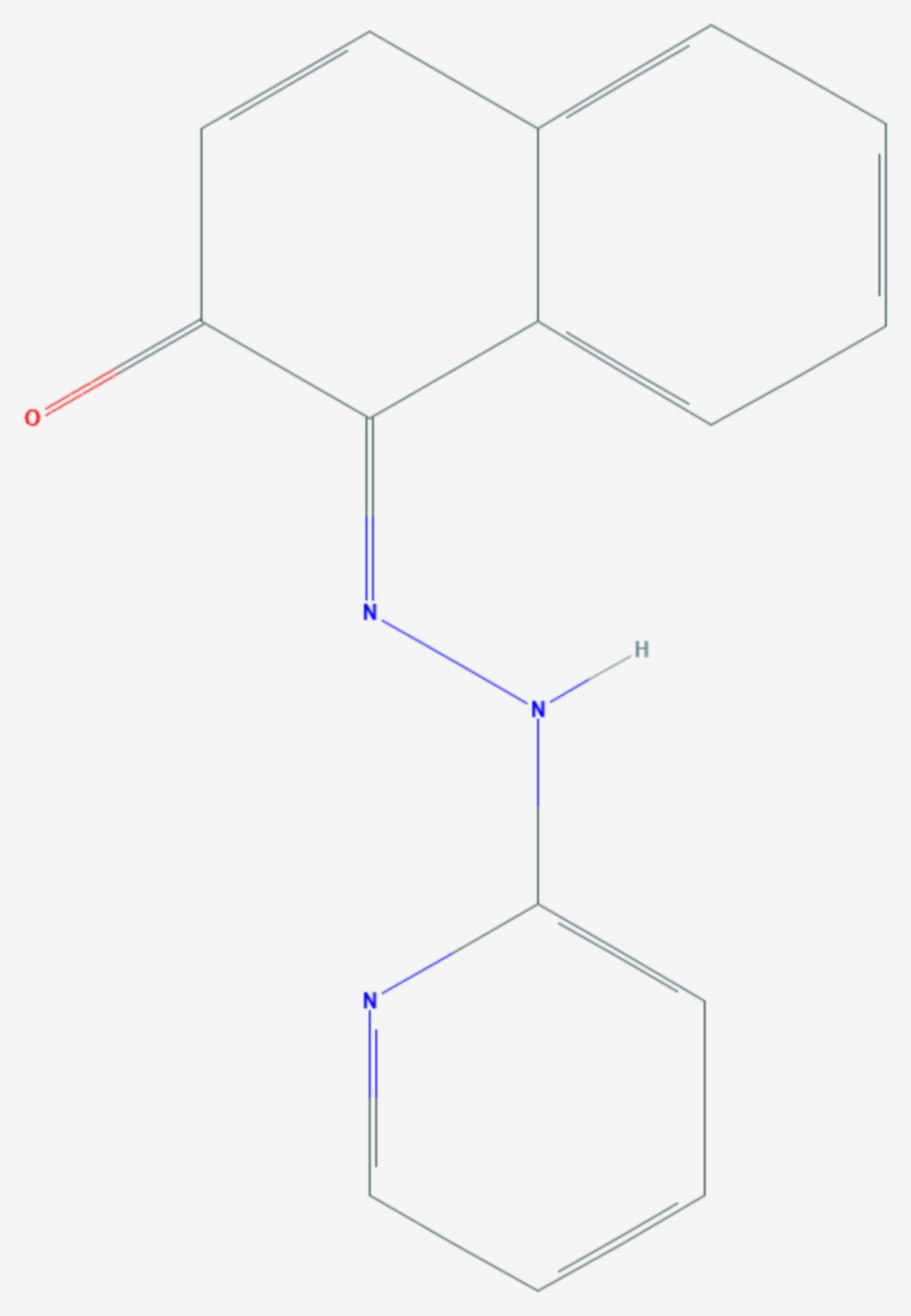 1-(2-Pyridylazo)-2-naphthol (Strukturformel)