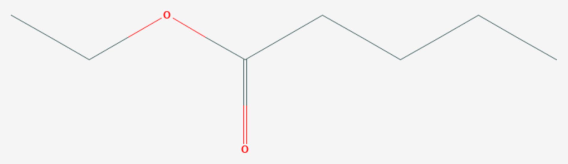 Valeriansäureethylester (Strukturformel)