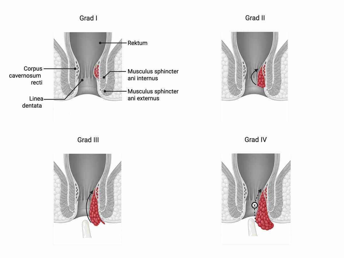 Hämorrhoiden Schweregradeinteilung