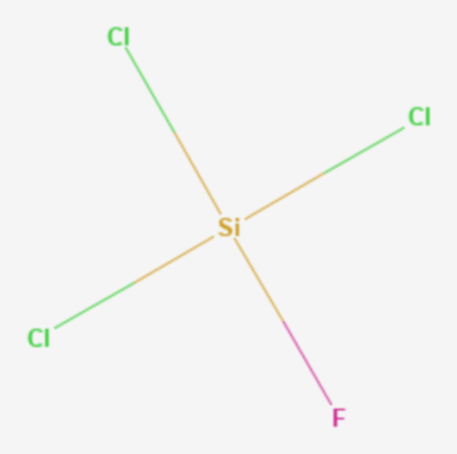 Trichlorfluorsilan (Strukturformel)