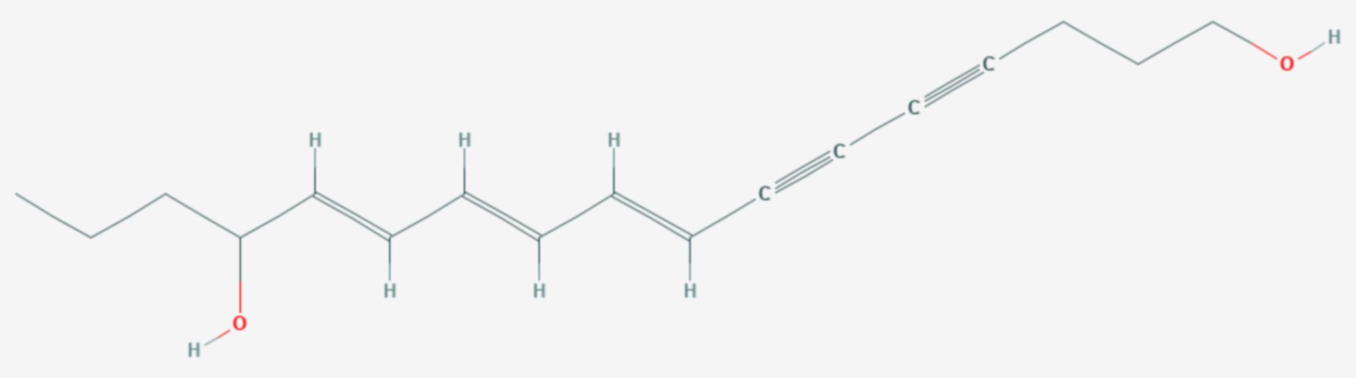 Cicutoxin (Strukturformel)