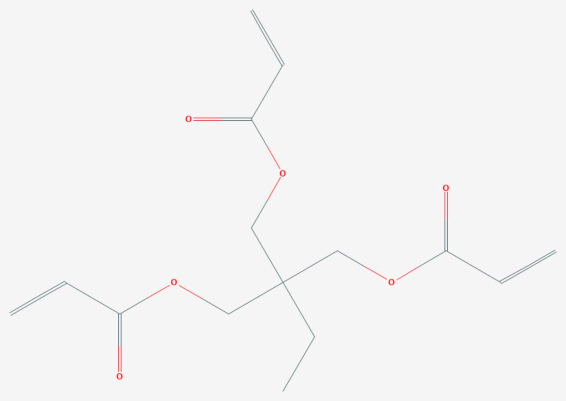 Trimethylolpropantriacrylat (Strukturformel)