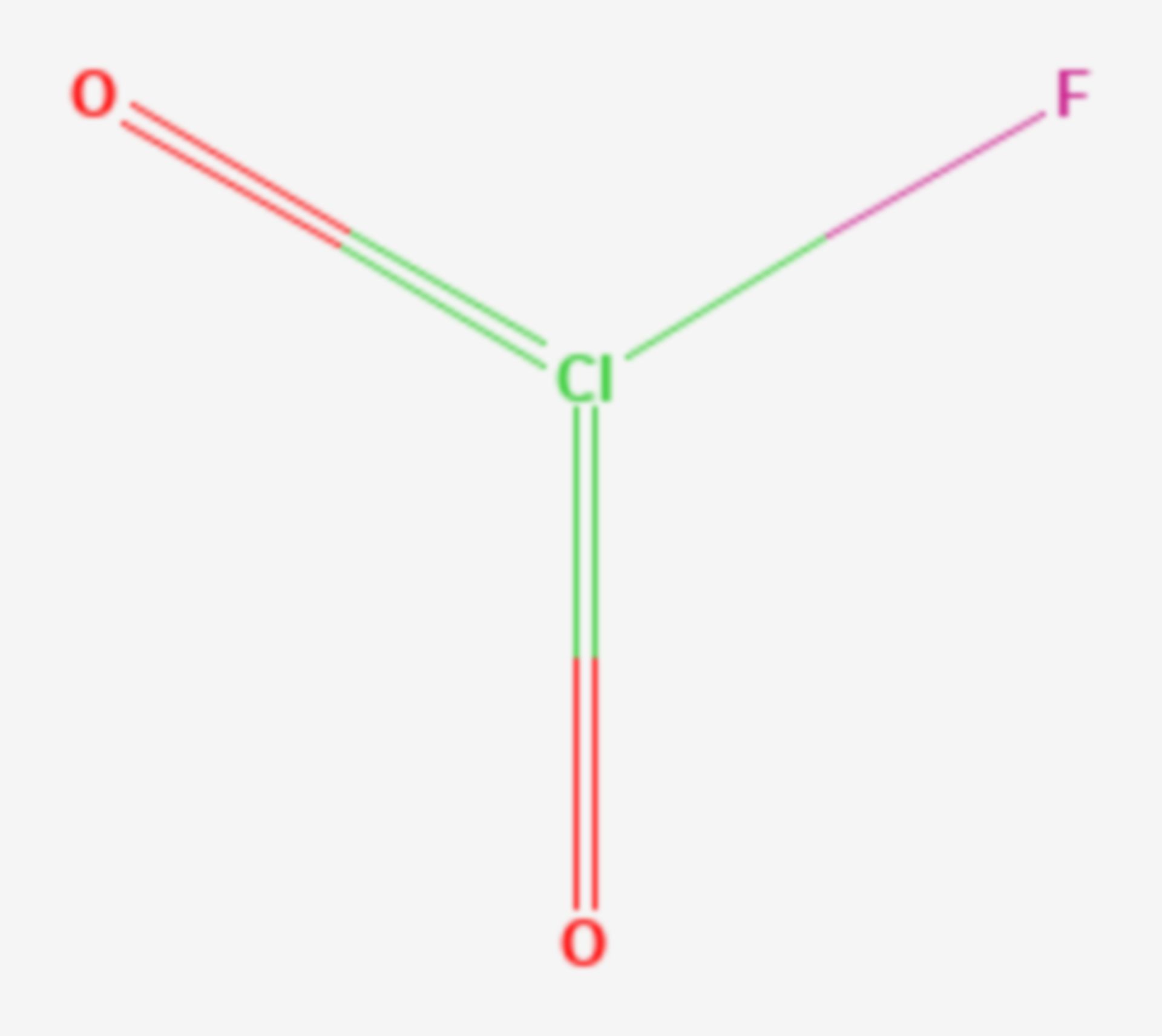 Chlorylfluorid (Strukturformel)