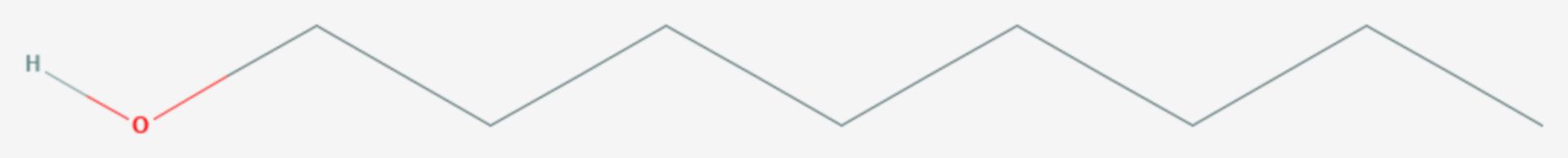 1-Octanol (Strukturformel)