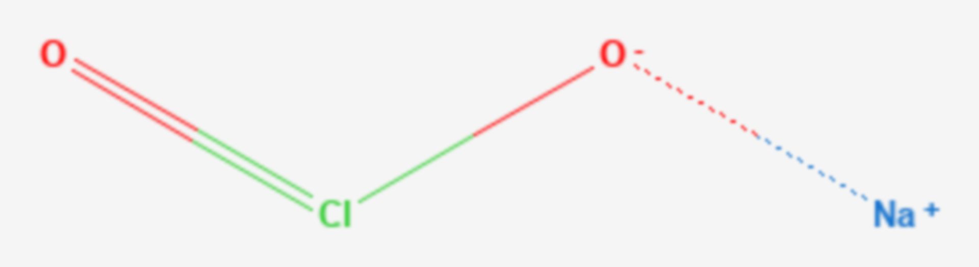 Natriumchlorit (Strukturformel)