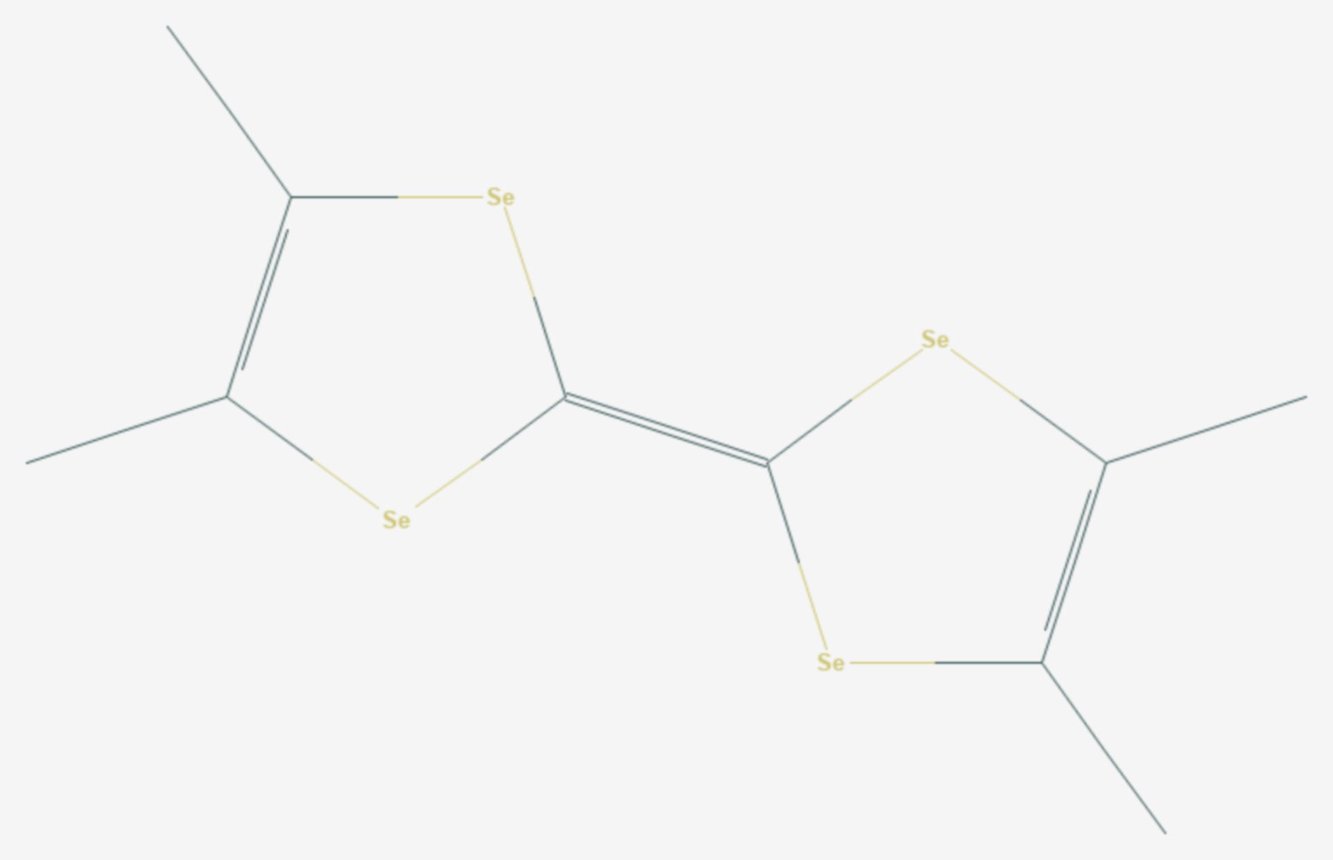 Tetramethyltetraselenafulvalen (Strukturformel)