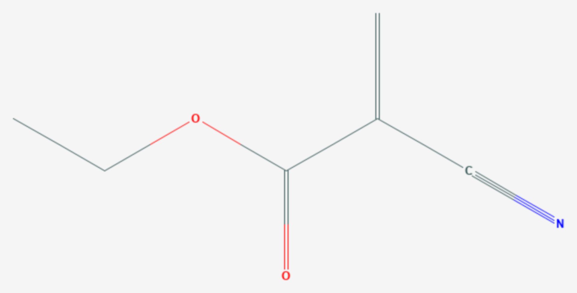 2-Cyanacrylsäureethylester (Strukturformel)