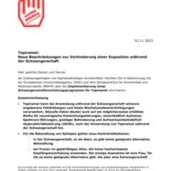 Rote-Hand-Brief: Topiramat - DocCheck