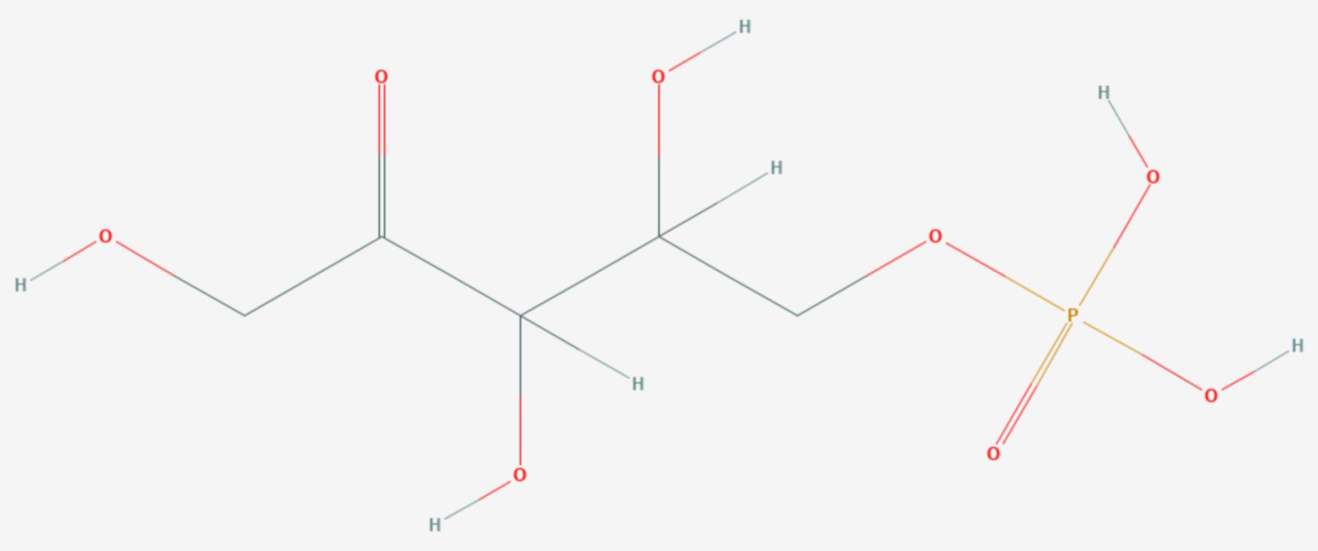 Xylulose-5-phosphat (Strukturformel)