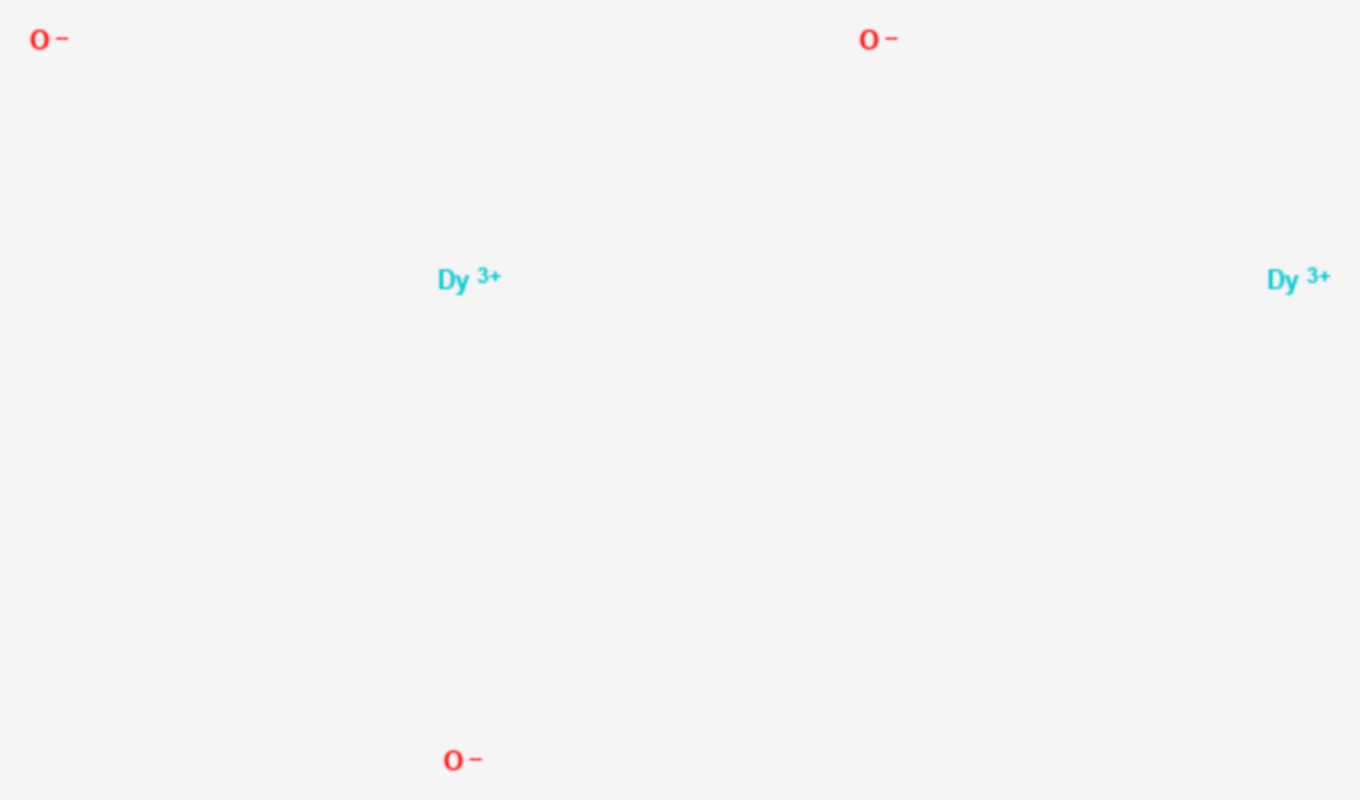 Dysprosium(III)-oxid (Strukturformel)