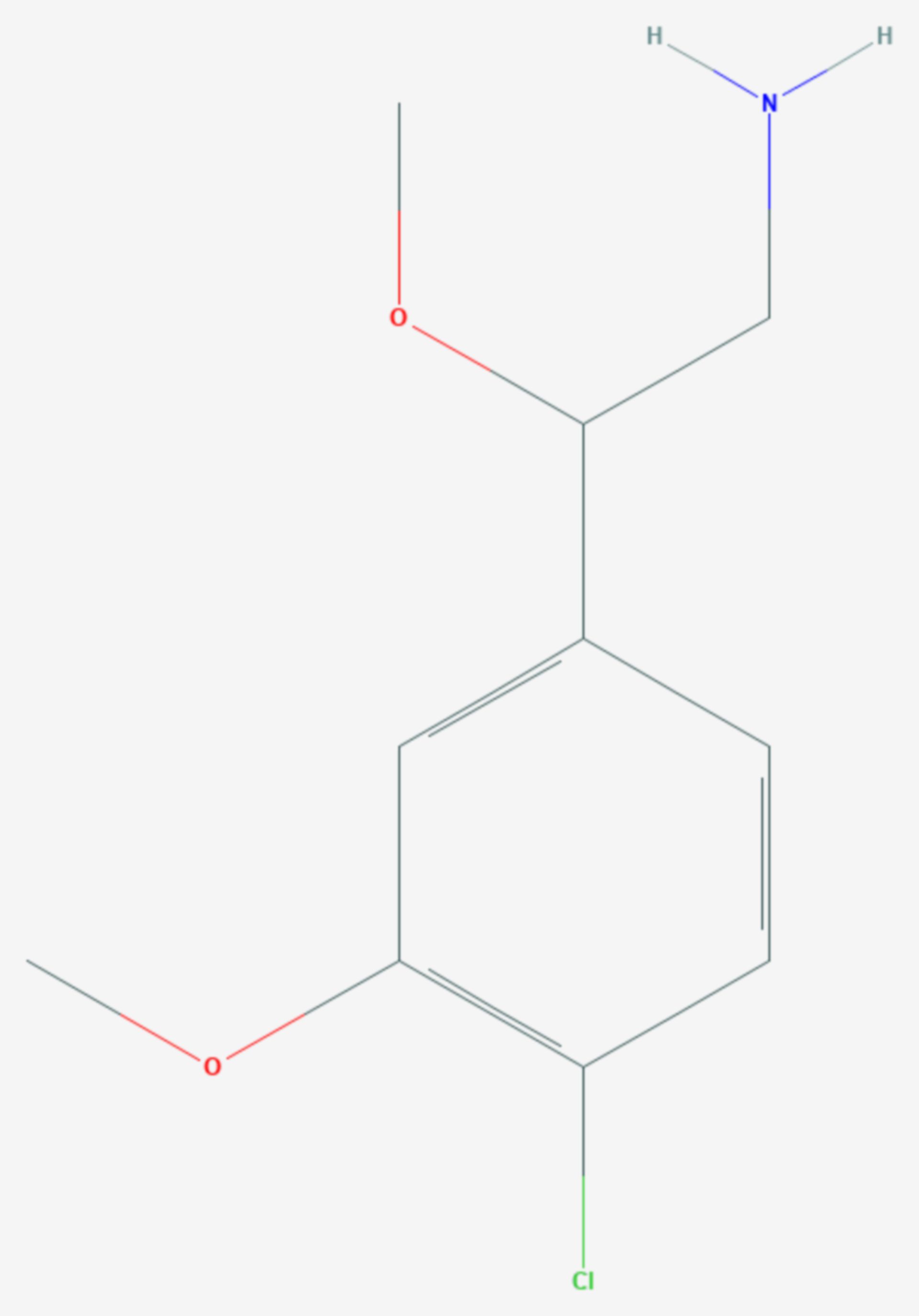 2,5-Dimethoxy-4-chlorphenethylamin (Strukturformel)