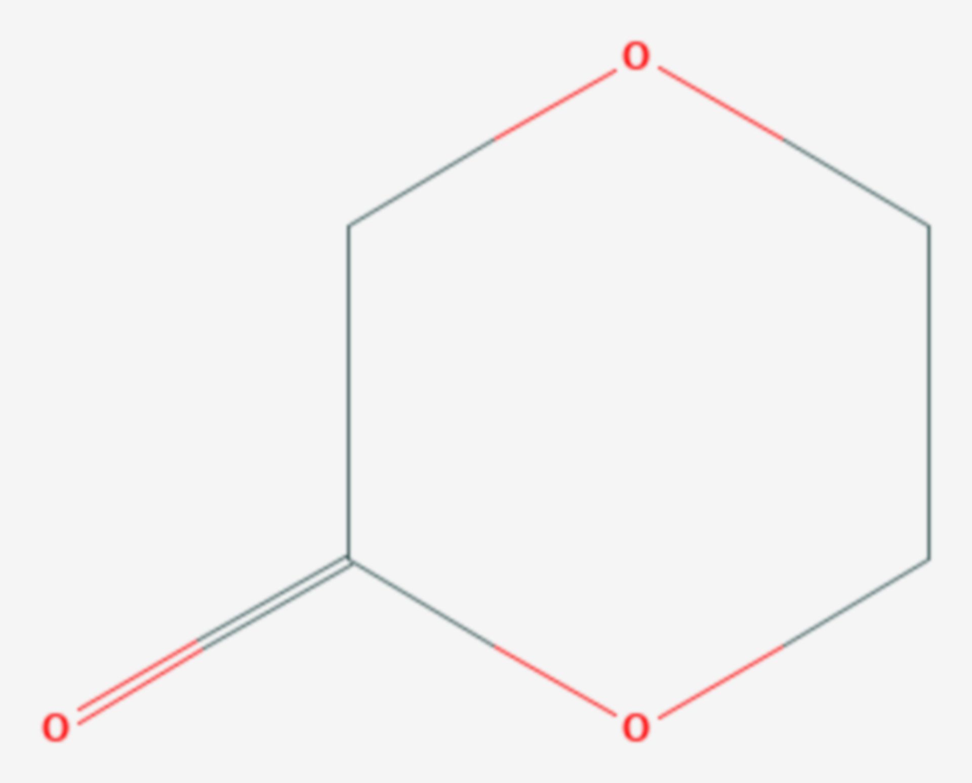 1,4-Dioxan-2-on (Strukturformel)