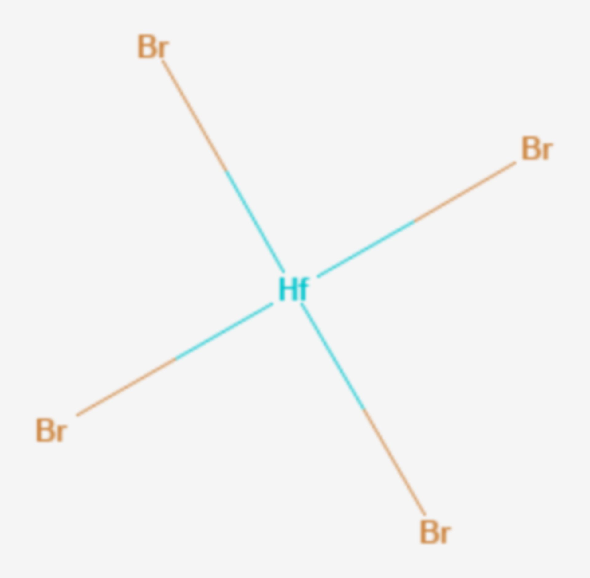 Hafnium(IV)-bromid (Strukturformel)