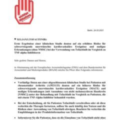 Rote-Hand-Brief: Tovacitinib - DocCheck