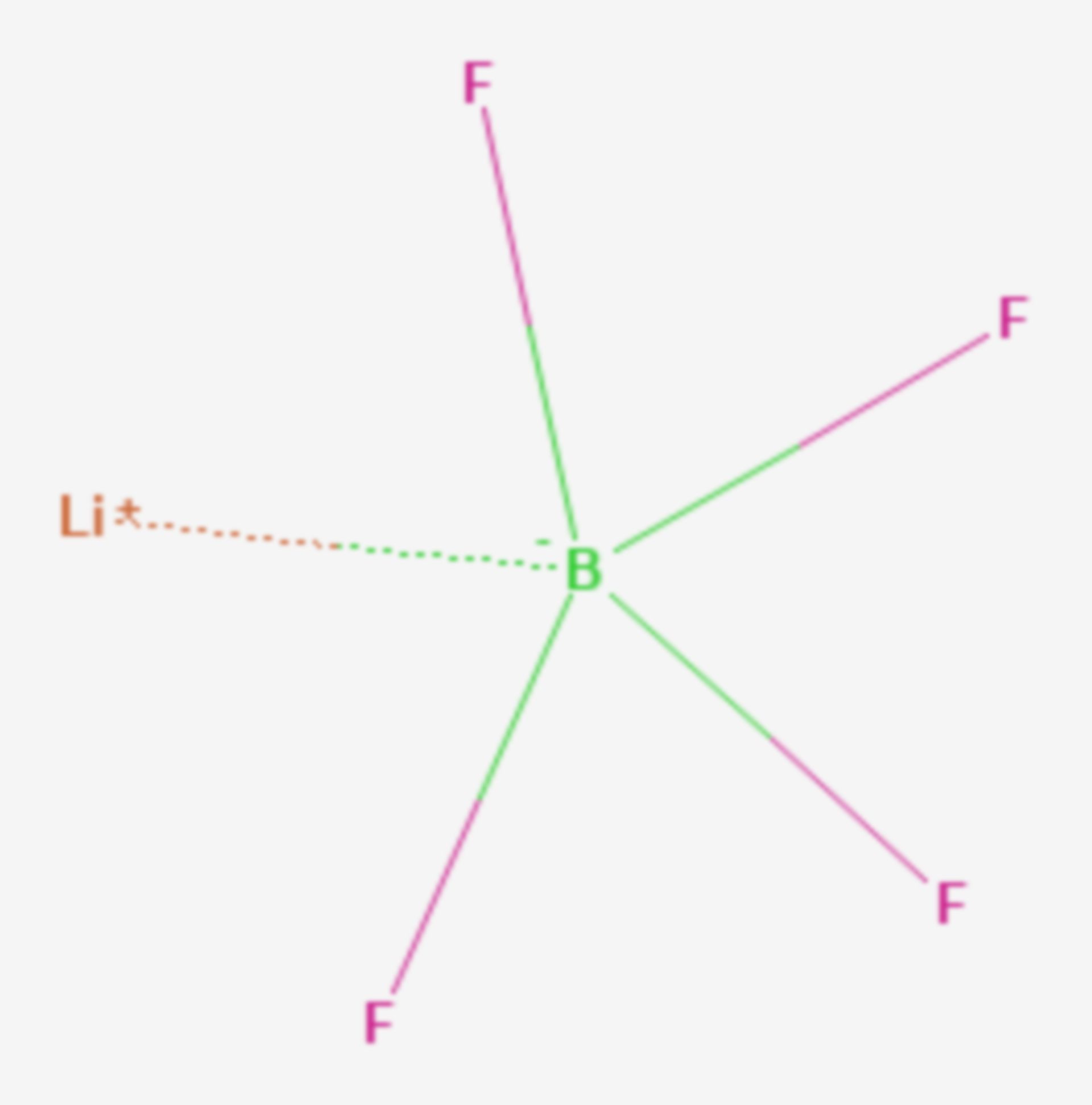 Lithiumtetrafluorborat (Strukturformel)