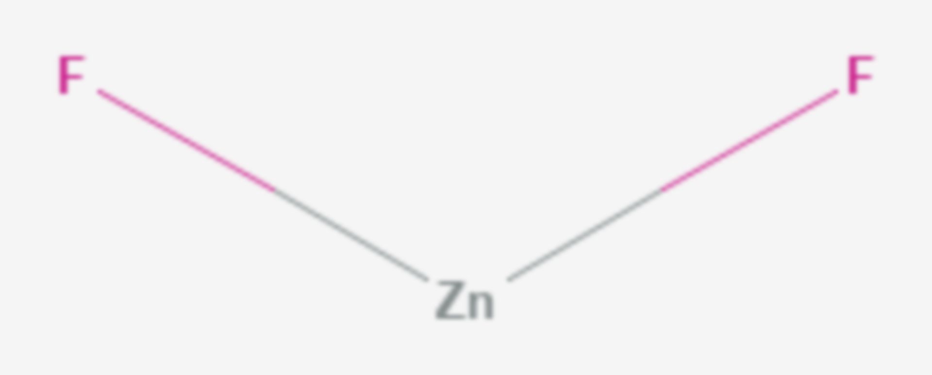Zinkfluorid (Strukturformel)
