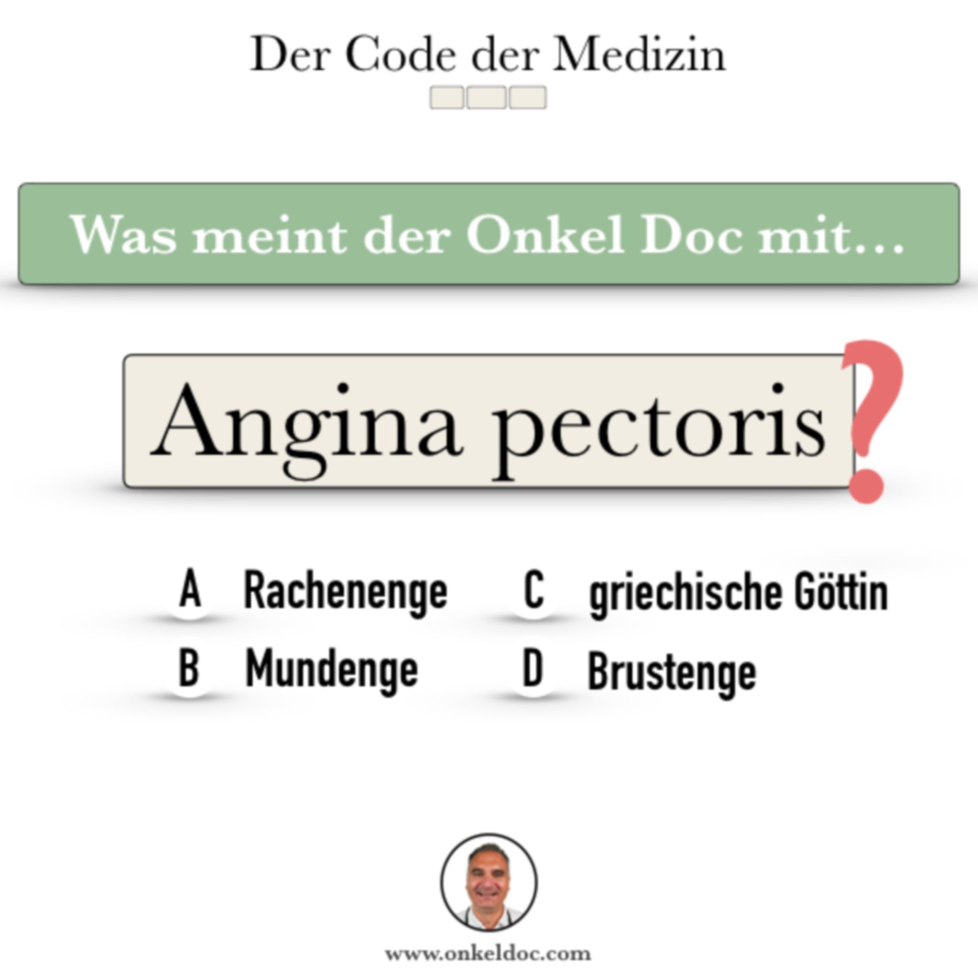 Frage zum Code der Angina pectoris