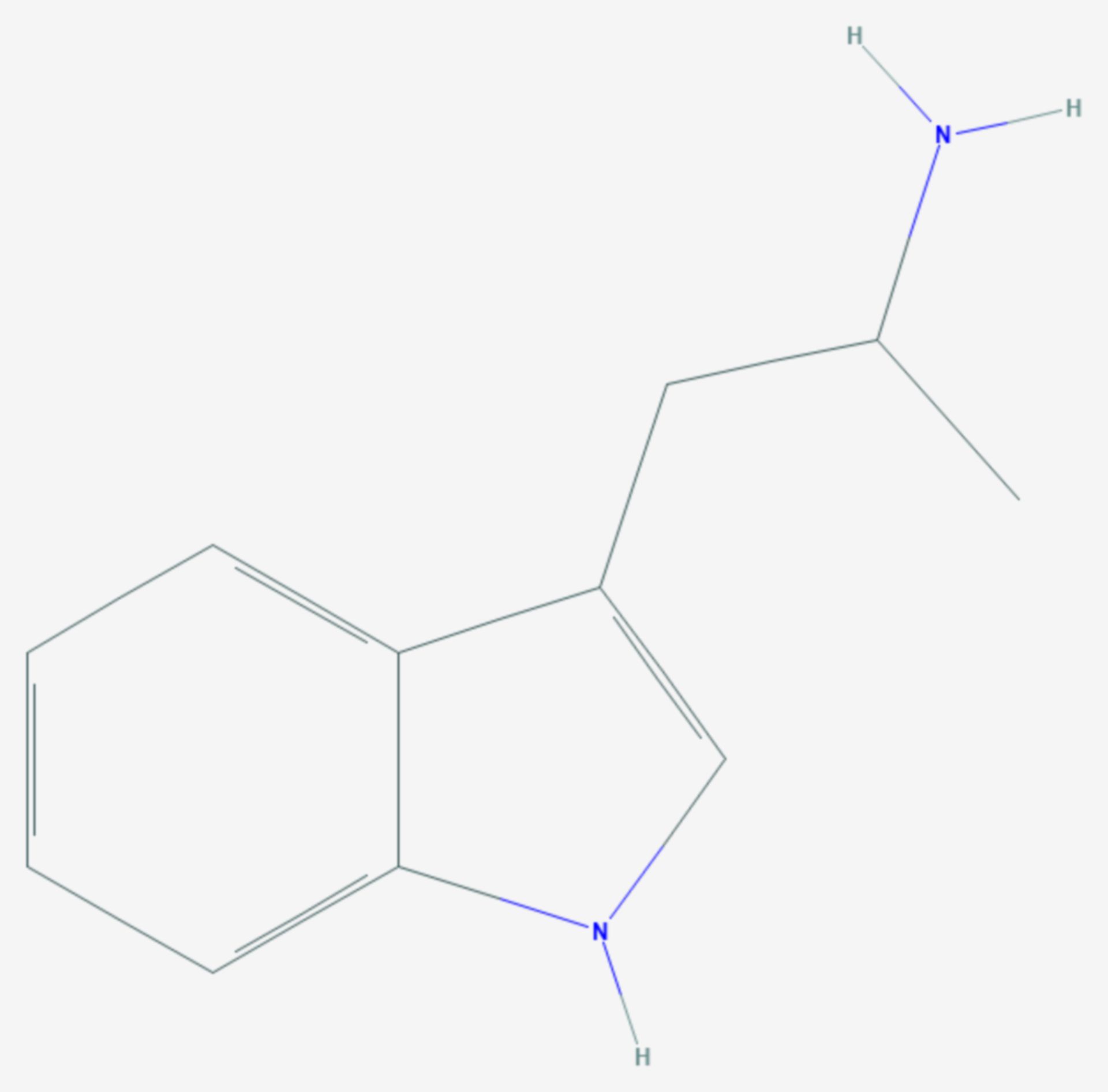 Alpha-Methyltryptamin (Strukturformel)