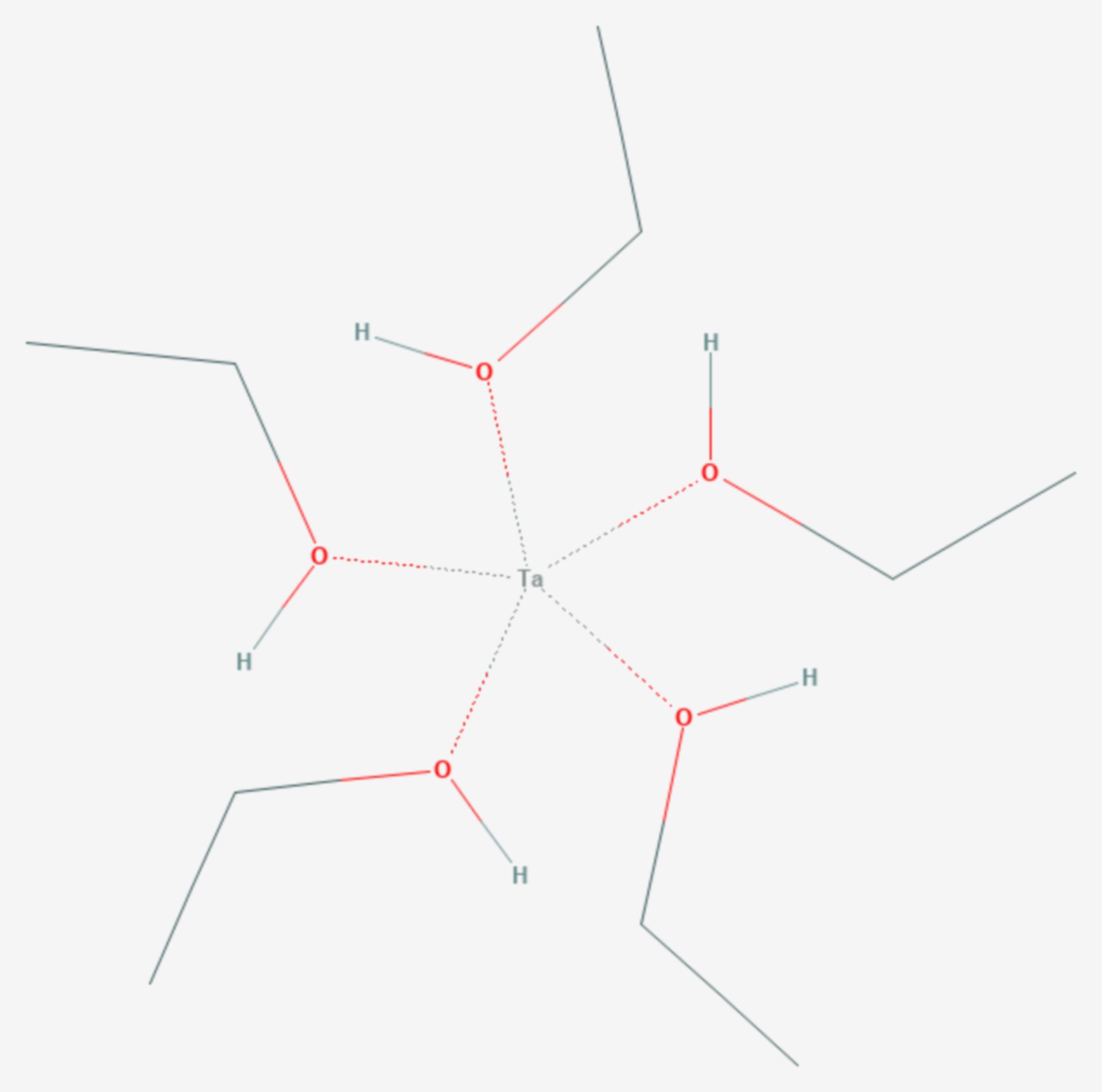 Tantal(V)-ethoxid (Strukturformel)