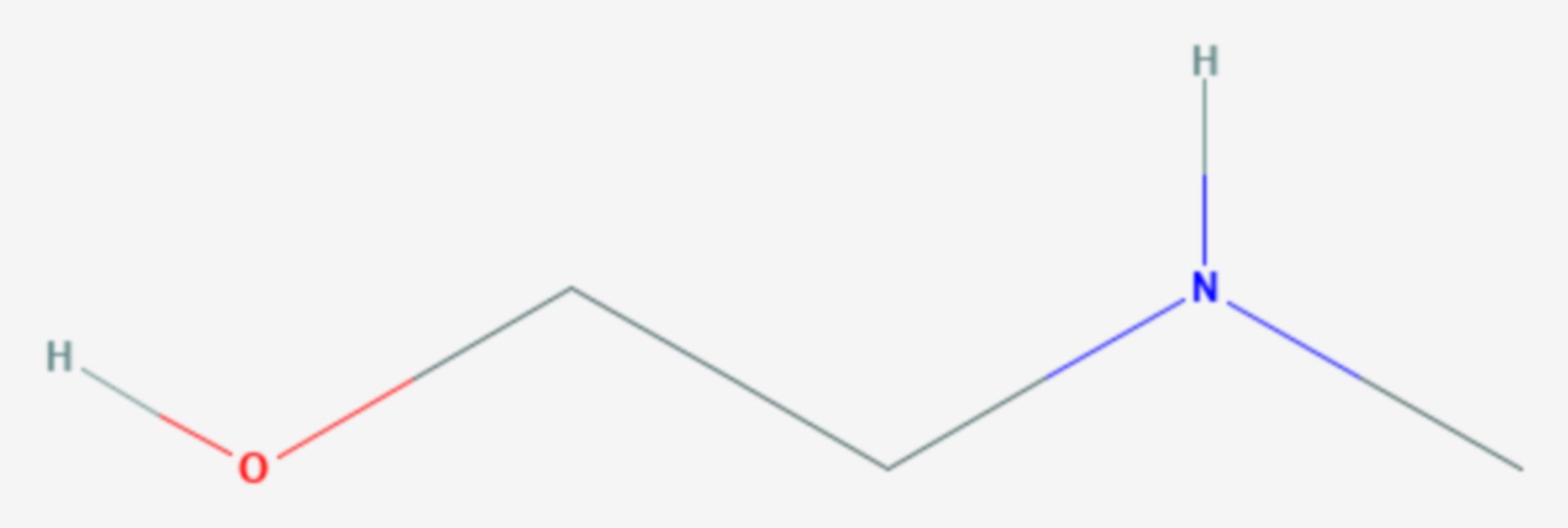 N-Methylaminoethanol (Strukturformel)