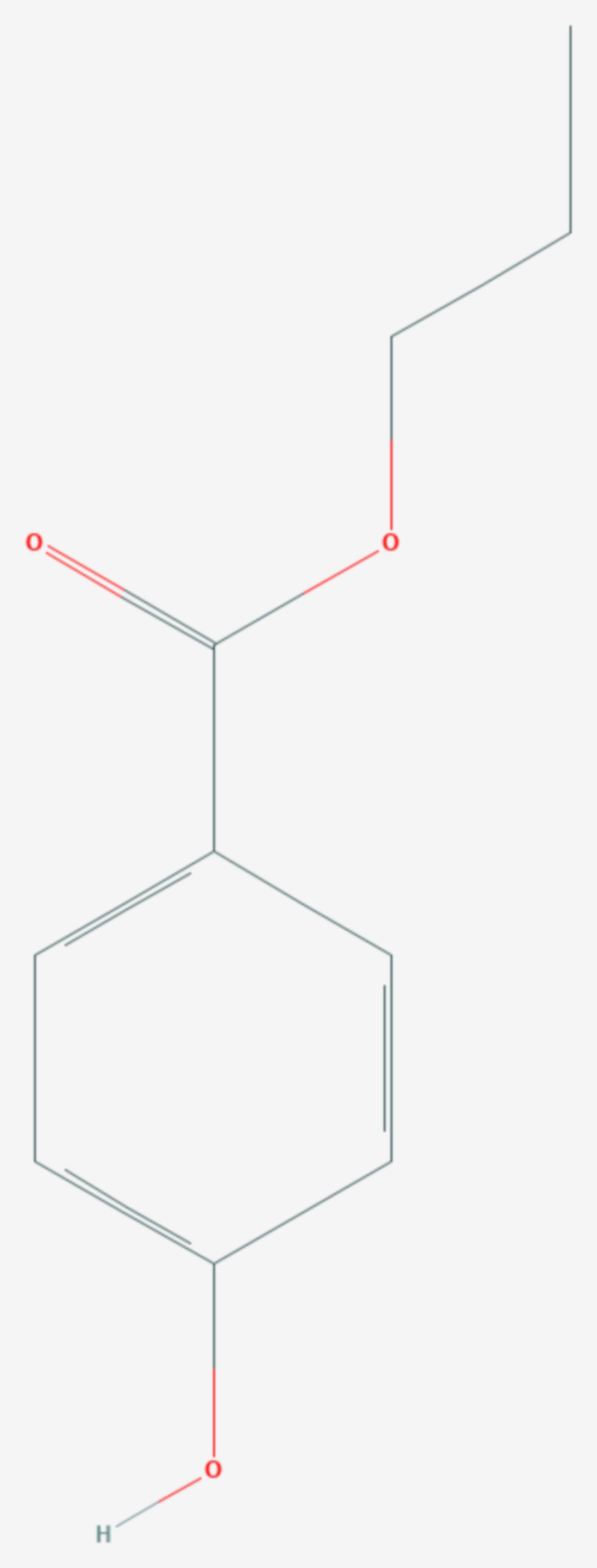4-Hydroxybenzoesäurepropylester (Strukturformel)