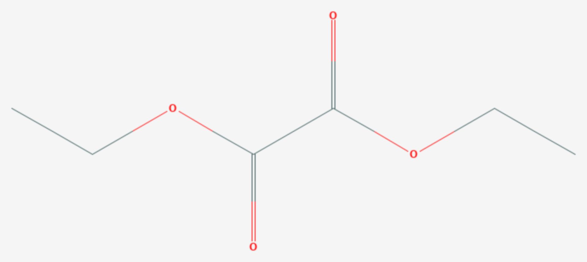 Oxalsäurediethylester (Strukturformel)