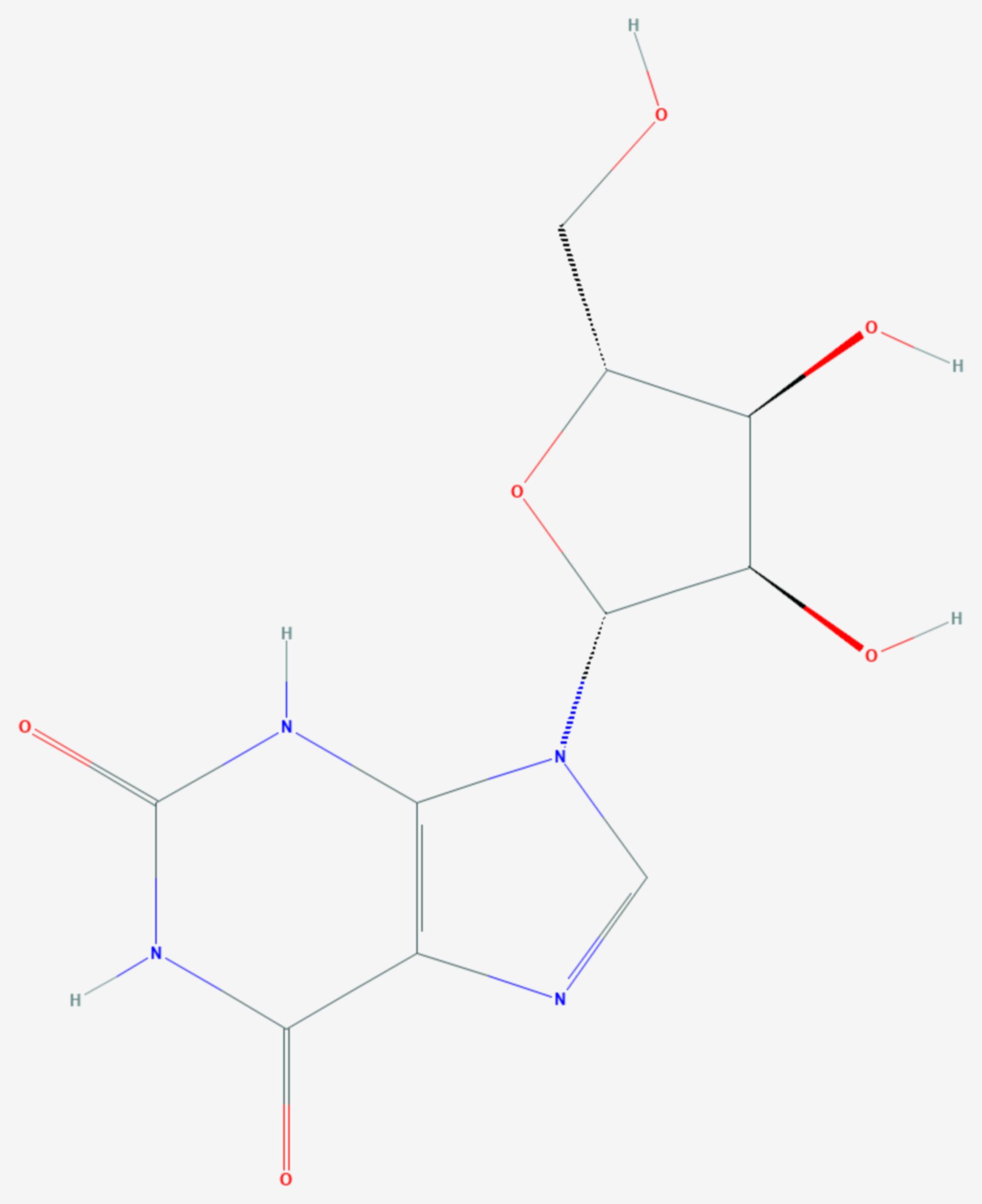 Xanthosin (Strukturformel)