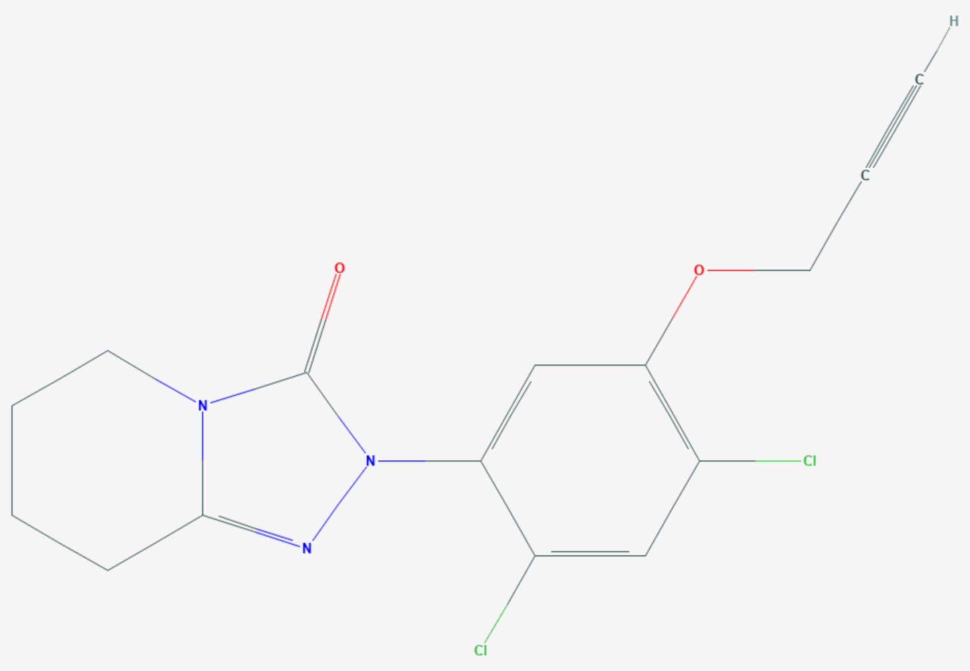 Azafenidin (Strukturformel)