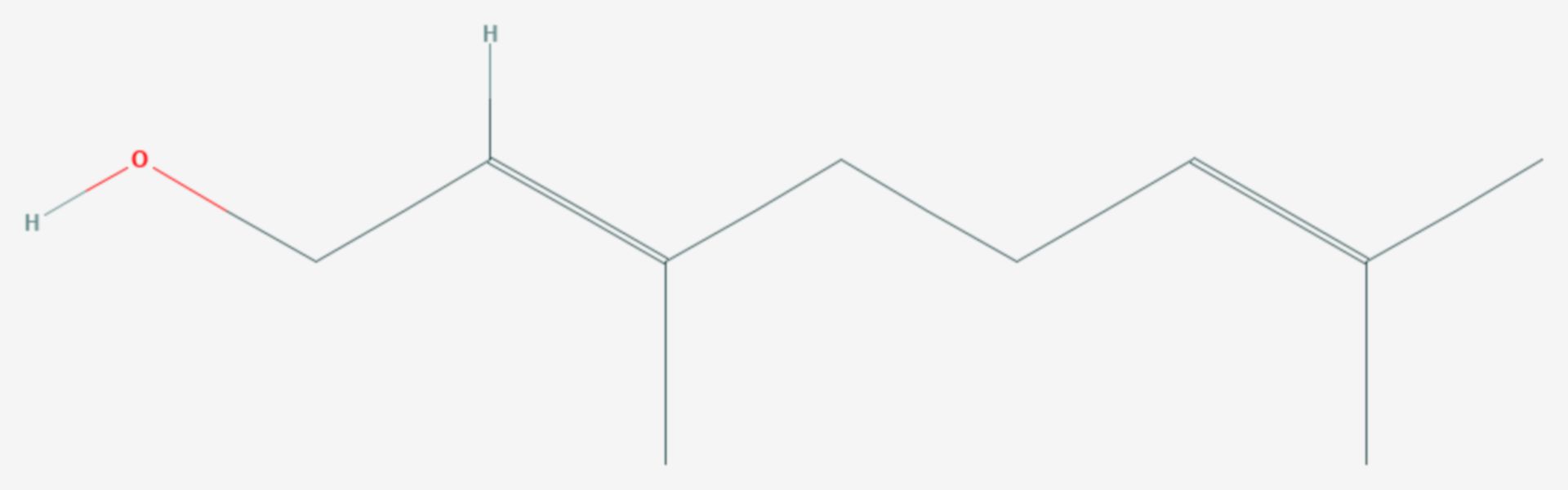 Geraniol (Strukturformel)