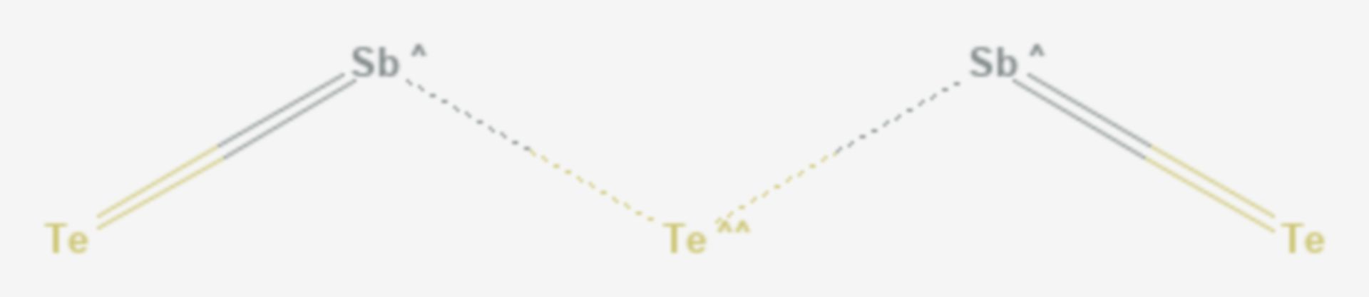 Antimon(III)-tellurid (Strukturformel)