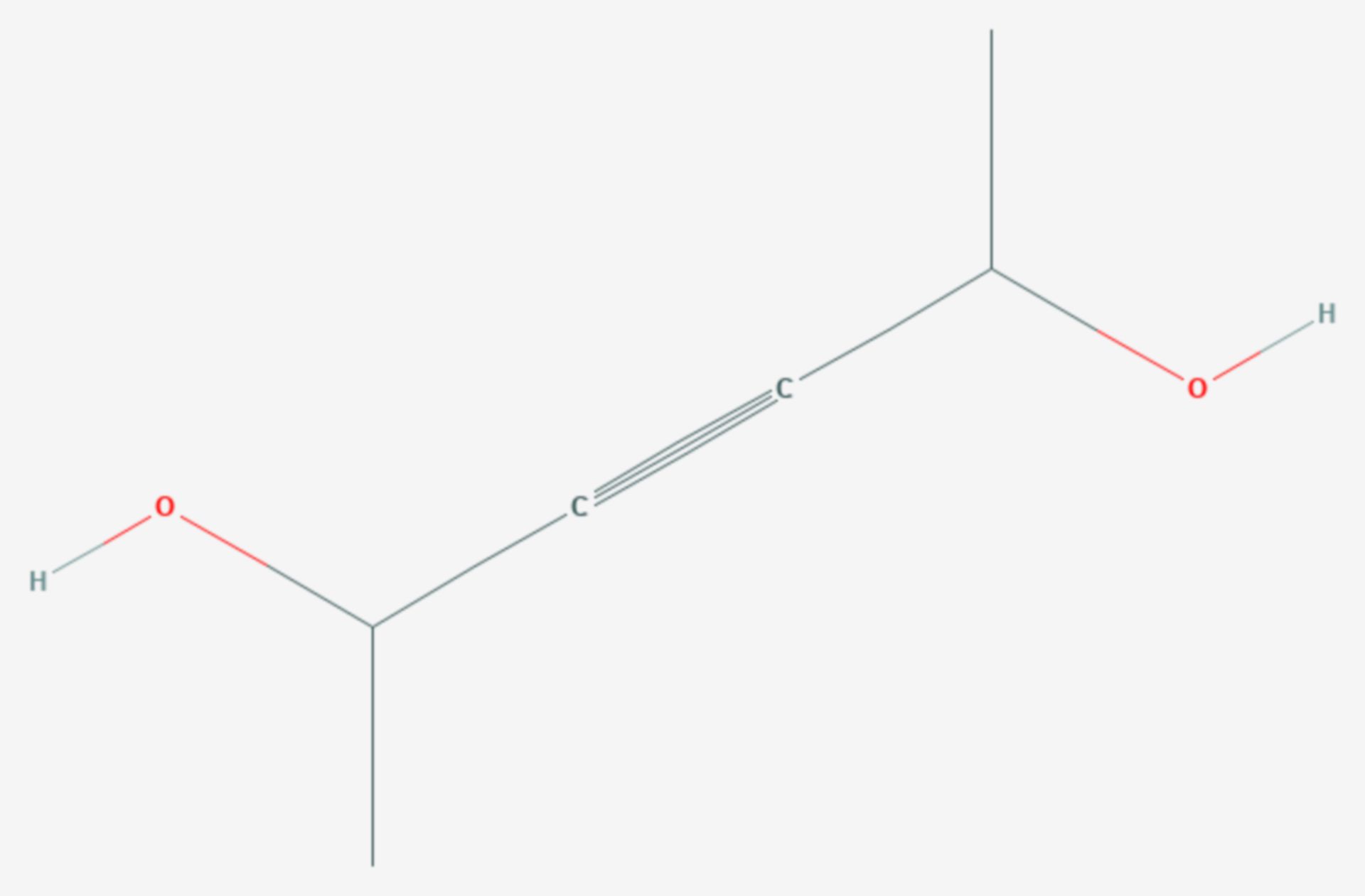 3-Hexin-2,5-diol (Strukturformel)