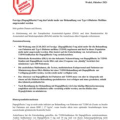 Rote-Hand-Brief: Dapagliflozin - DocCheck