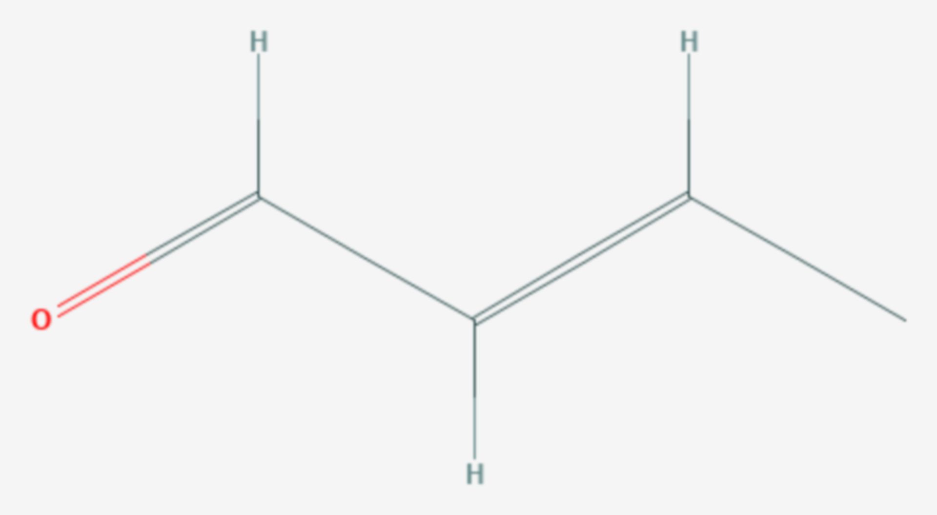 Crotonaldehyd (Strukturformel)
