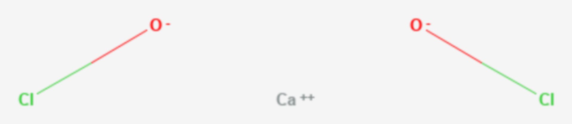 Calciumhypochlorit (Strukturformel)