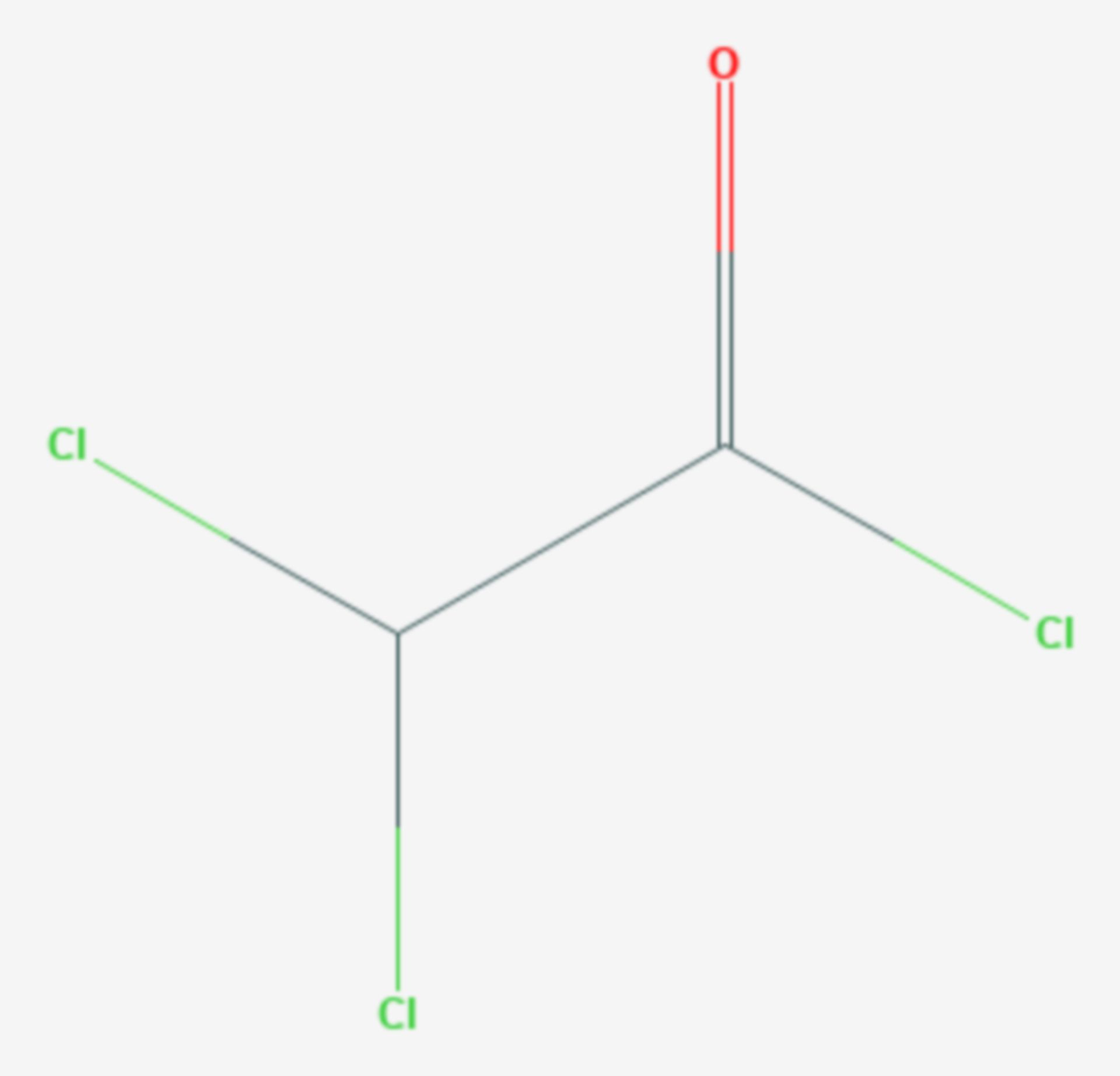 Dichloracetylchlorid (Strukturformel)