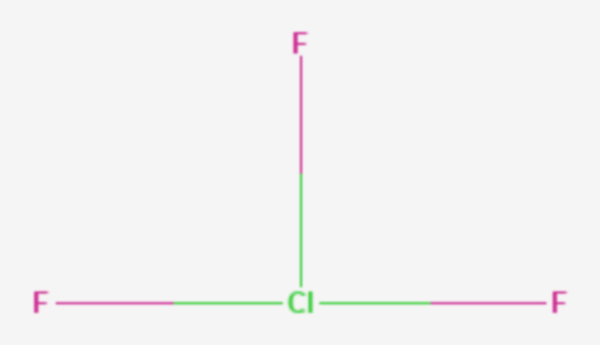 Chlortrifluorid (Strukturformel)