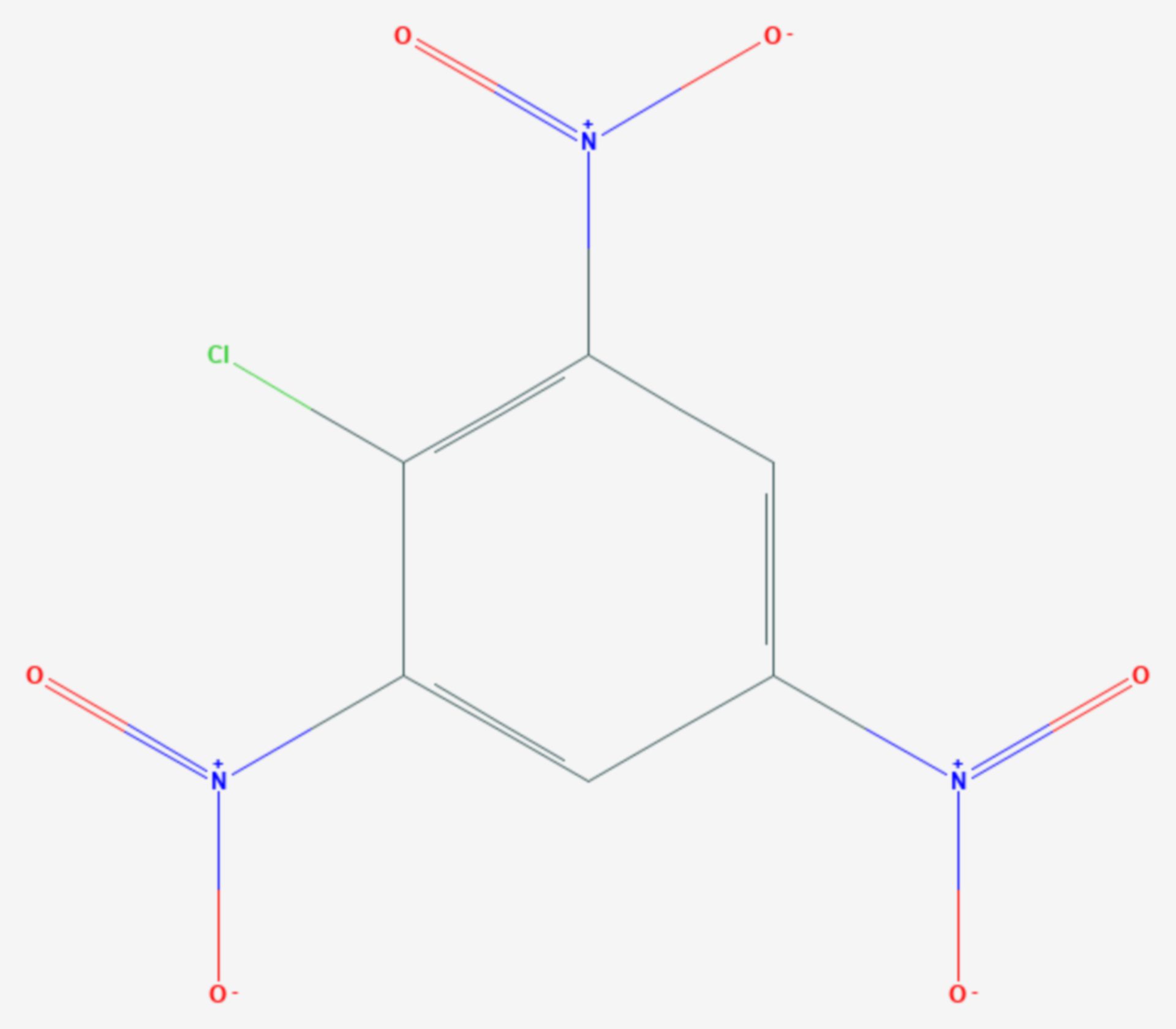 Trinitrochlorbenzol (Strukturformel)