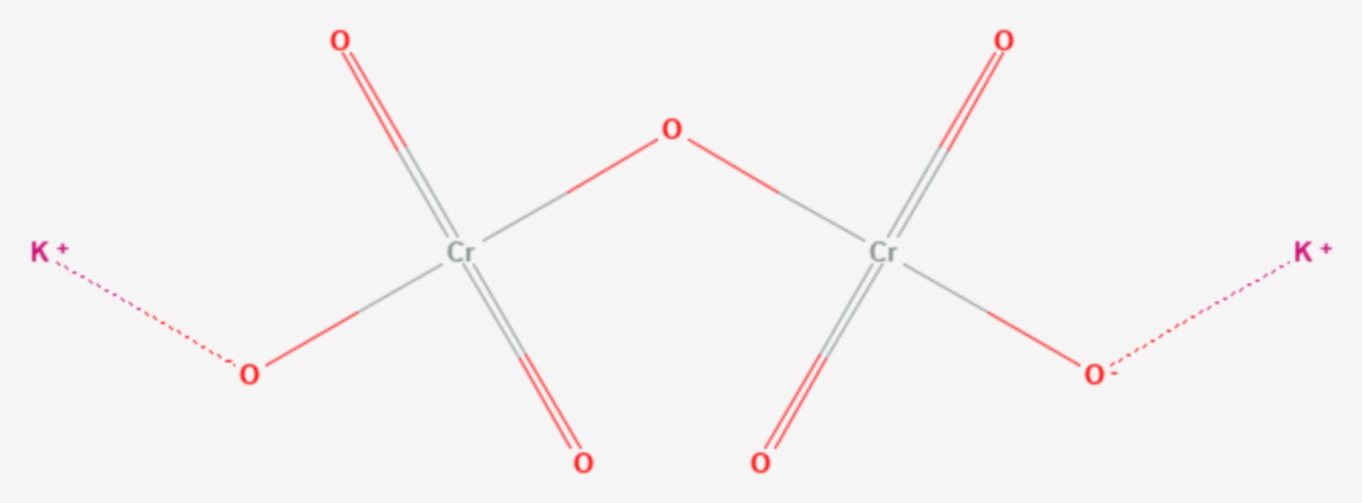 Kaliumdichromat (Strukturformel)