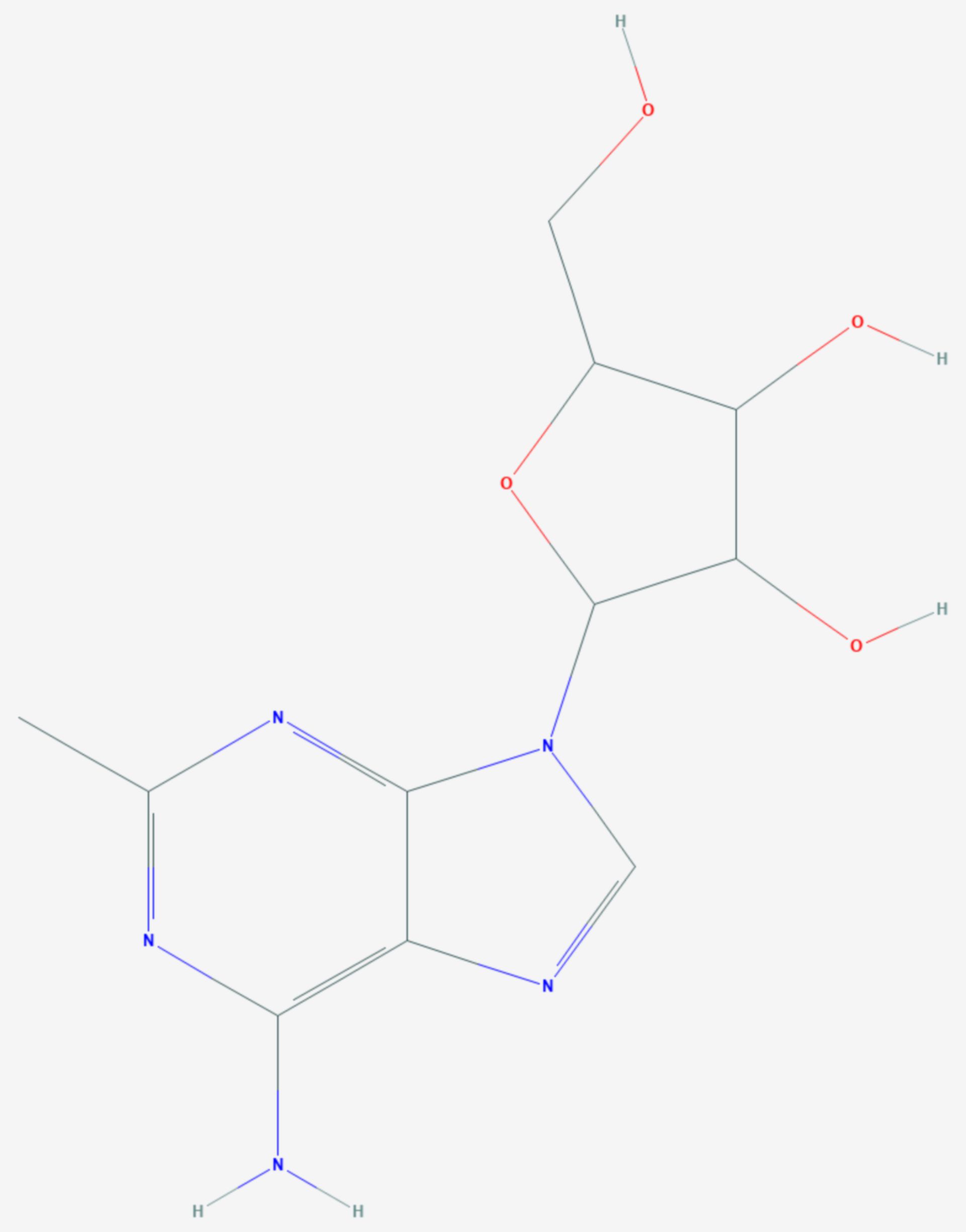 2-Methyladenosin (Strukturformel)