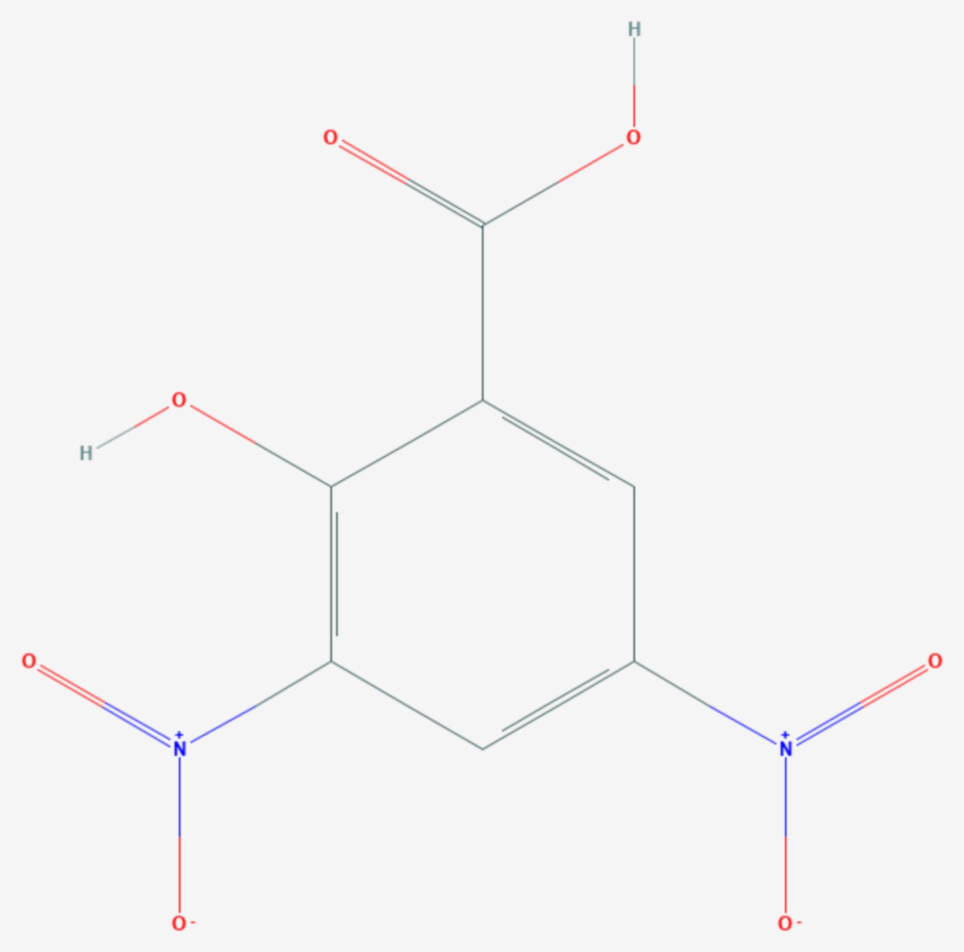 3,5-Dinitrosalicylsäure (Strukturformel)