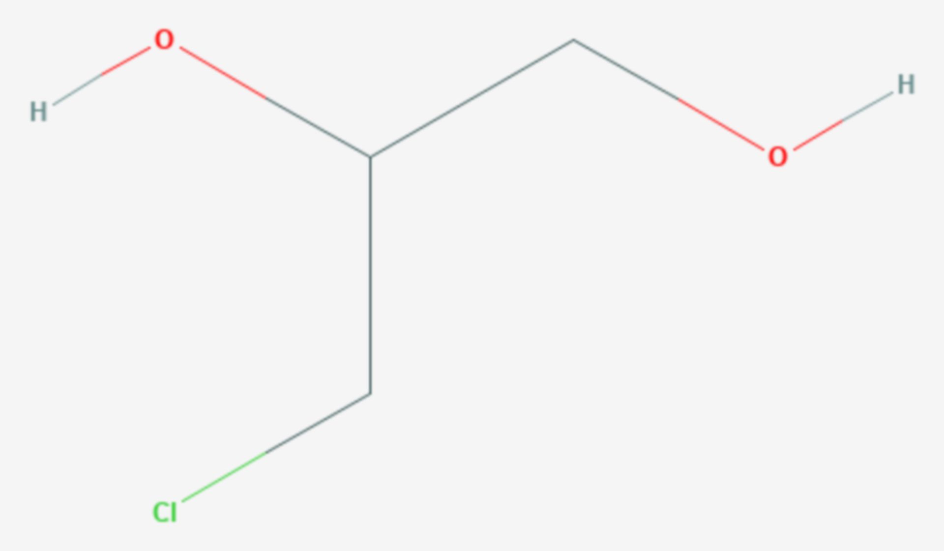 3-Chlor-1,2-propandiol (Strukturformel)