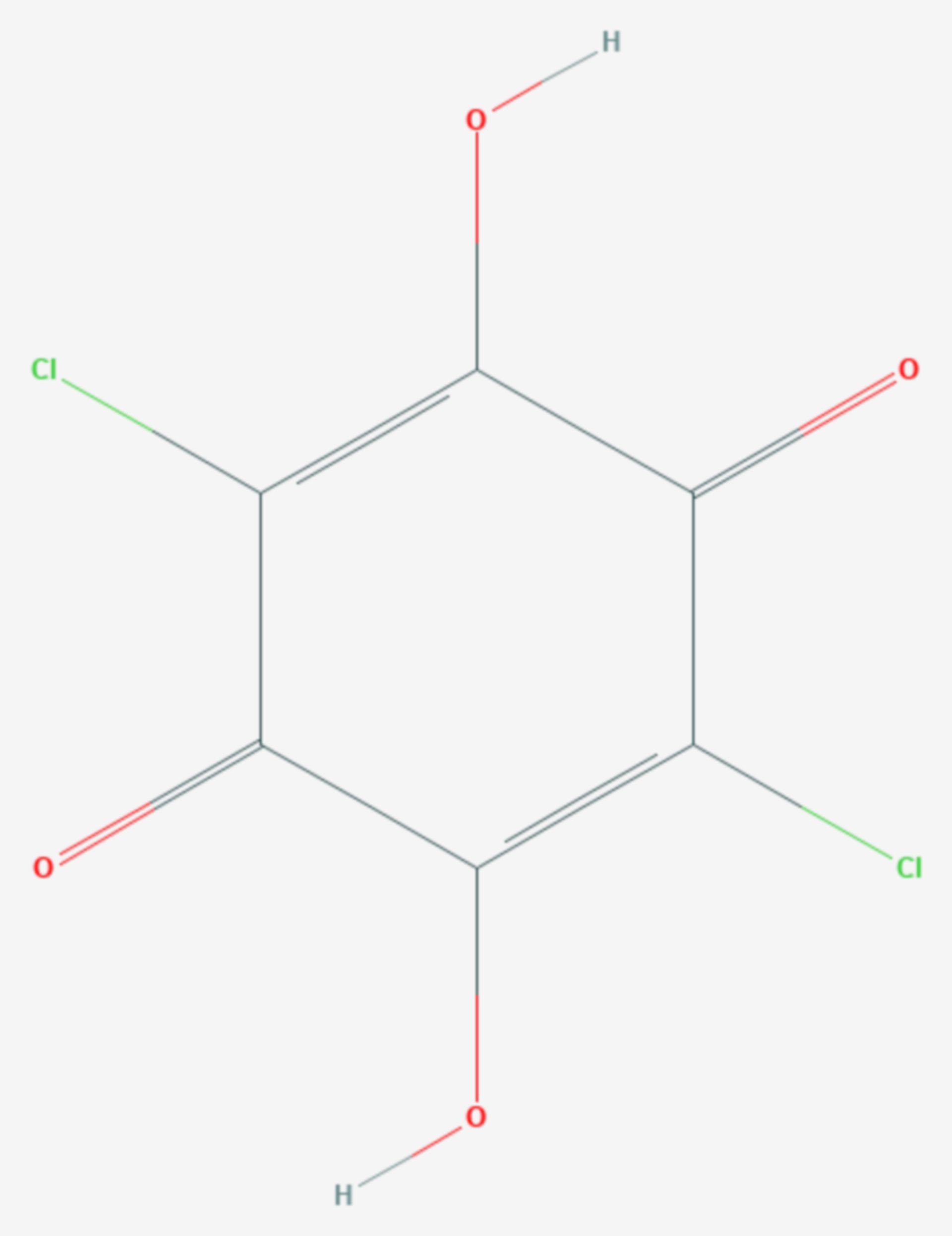 Chloranilsäure (Strukturformel)