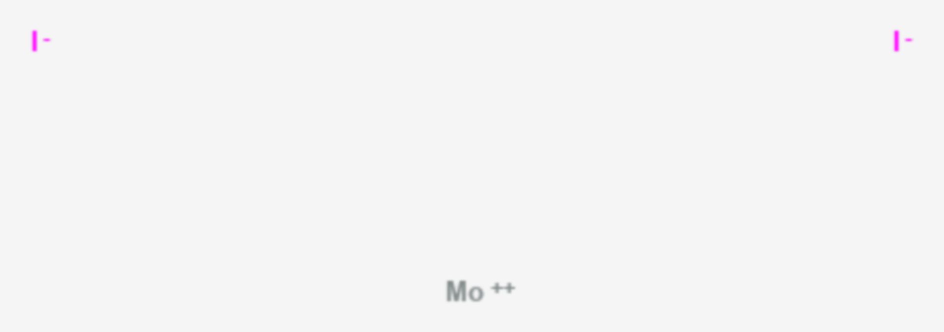 Molybdän(II)-iodid (Strukturformel)