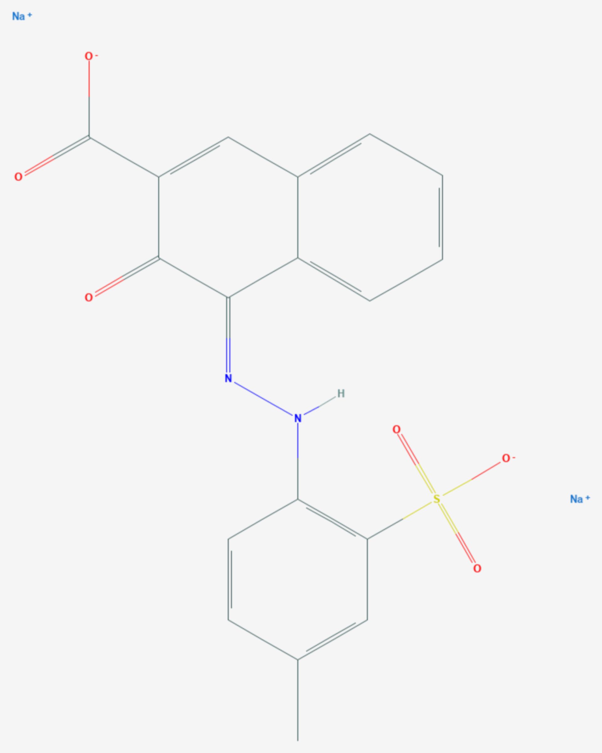 Litholrubin BK (Strukturformel)