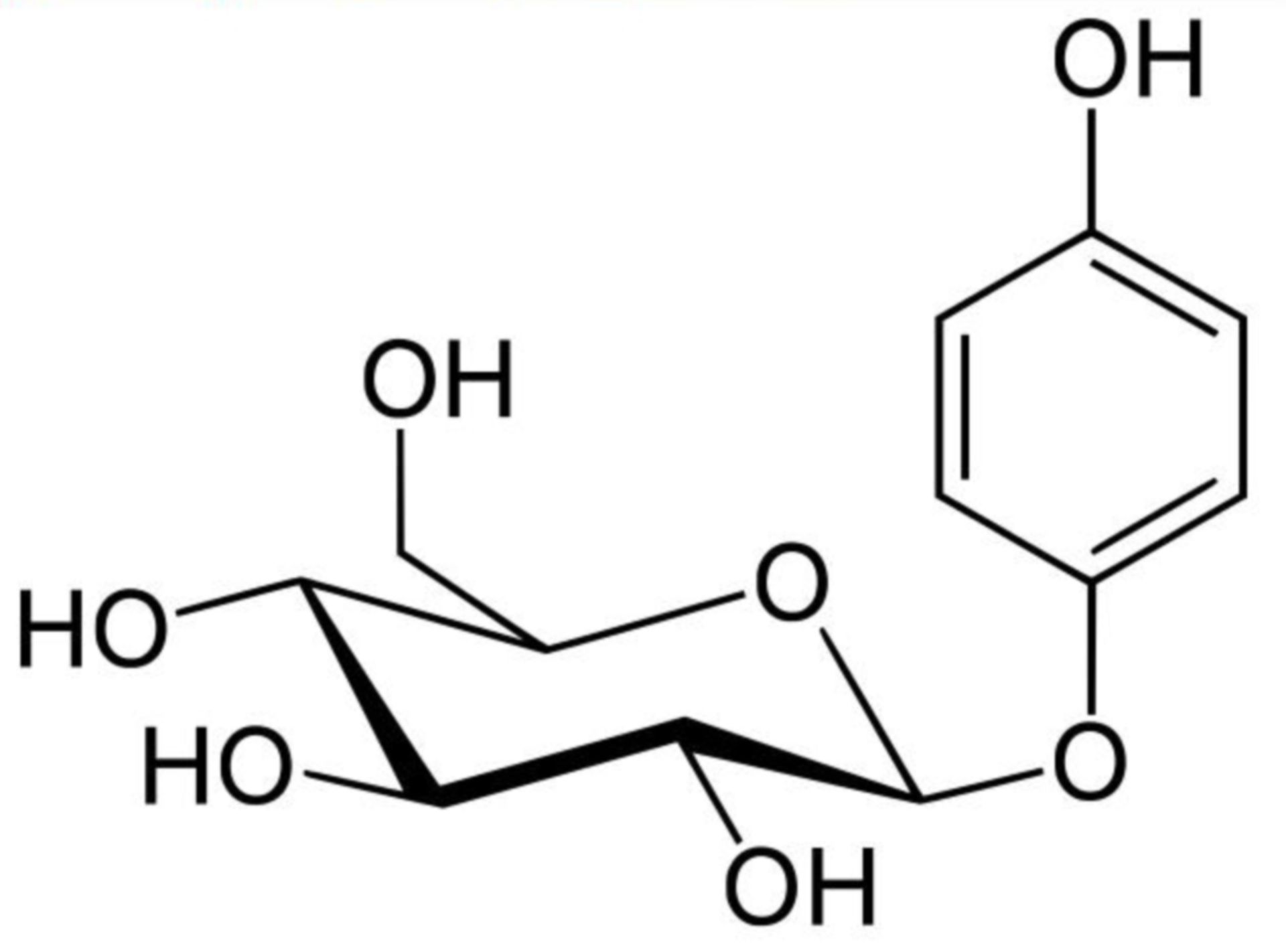 Arbutin (Strukturformel)